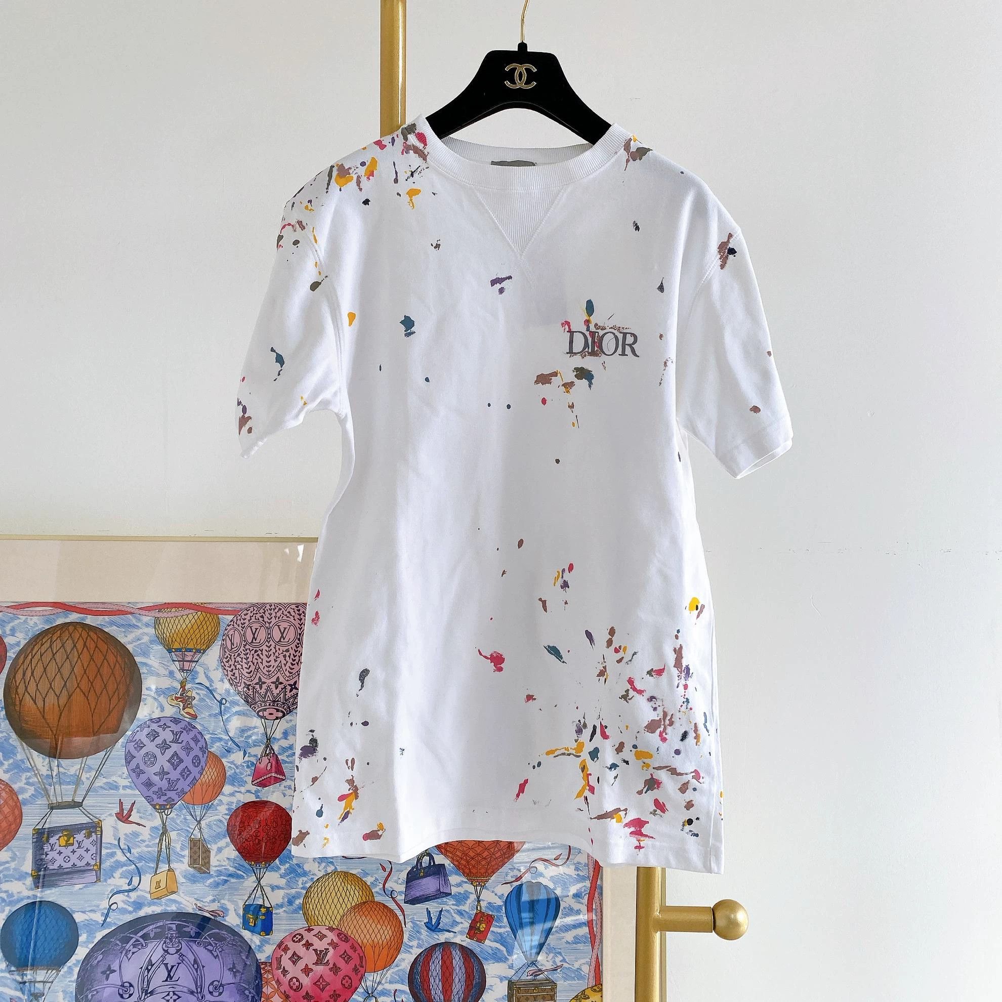 Dior Dior White Graffiti T-Shirt XXS 0569 Size US XXS / EU 40 - 1 Thumbnail