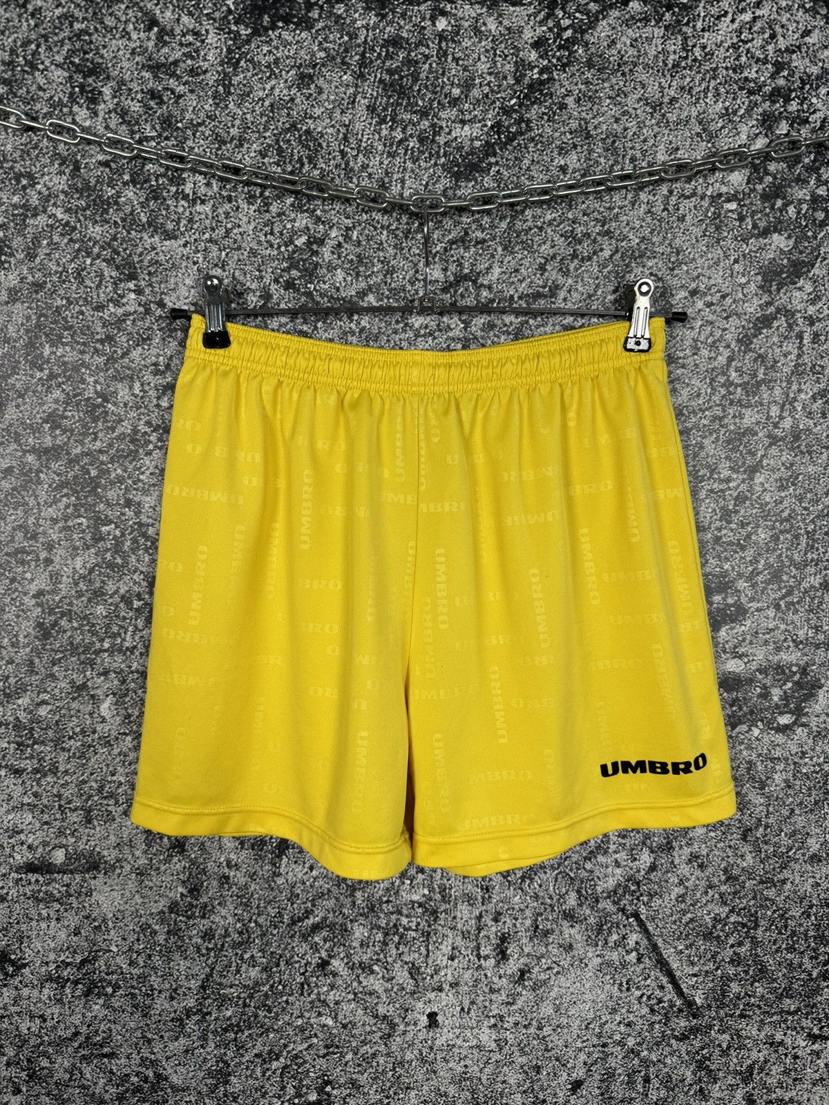 Umbro Umbro Vintage 90s Monogram Shorts Athletic Soccer Size L Size US 36 / EU 52 - 1 Thumbnail