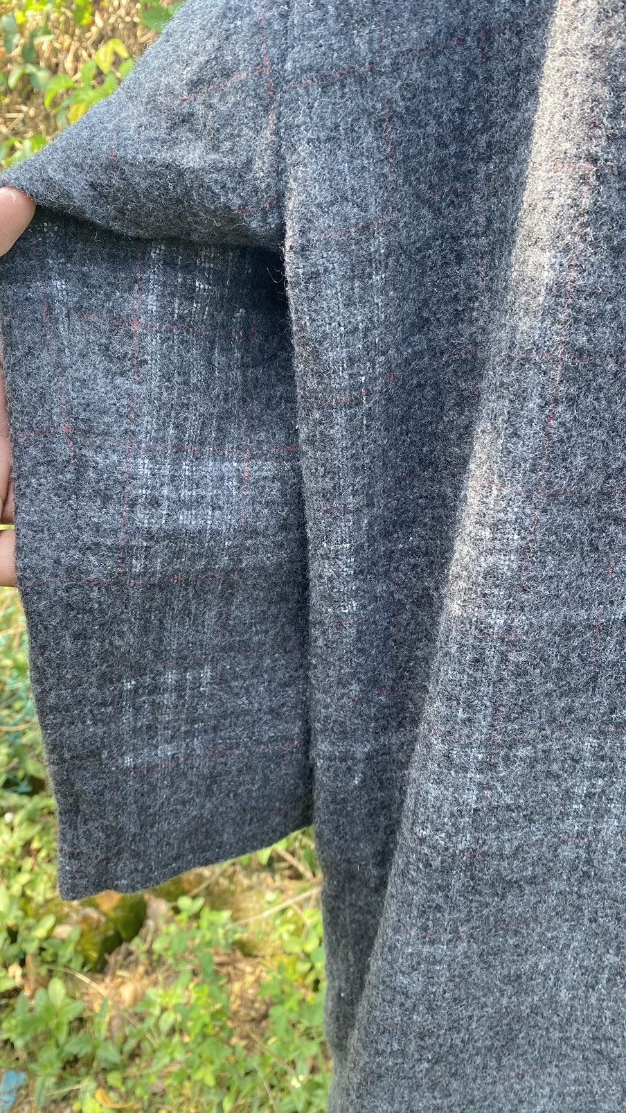 Frapbois Issey Miyake Frapbois Plaid Long Coat Size ONE SIZE - 9 Thumbnail