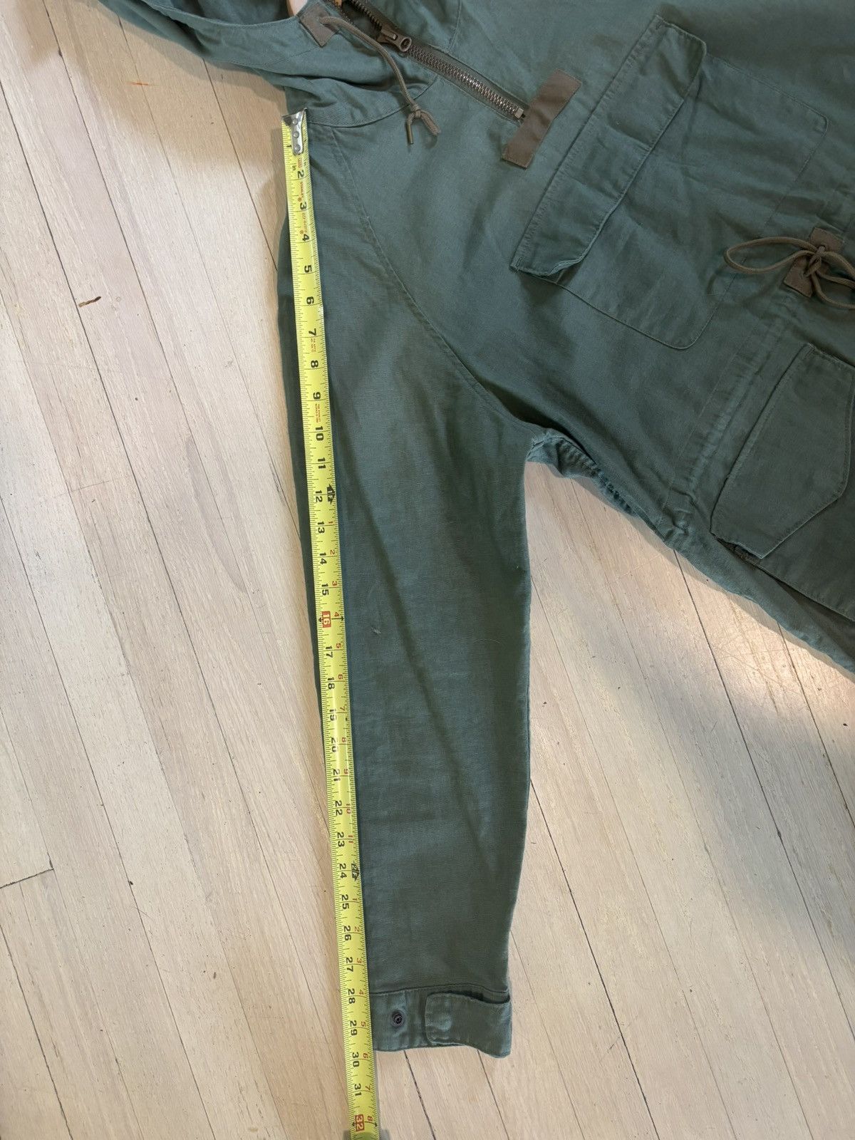 Fujito Fujito Sage Green Linen Anorak Size US S / EU 44-46 / 1 - 7 Thumbnail