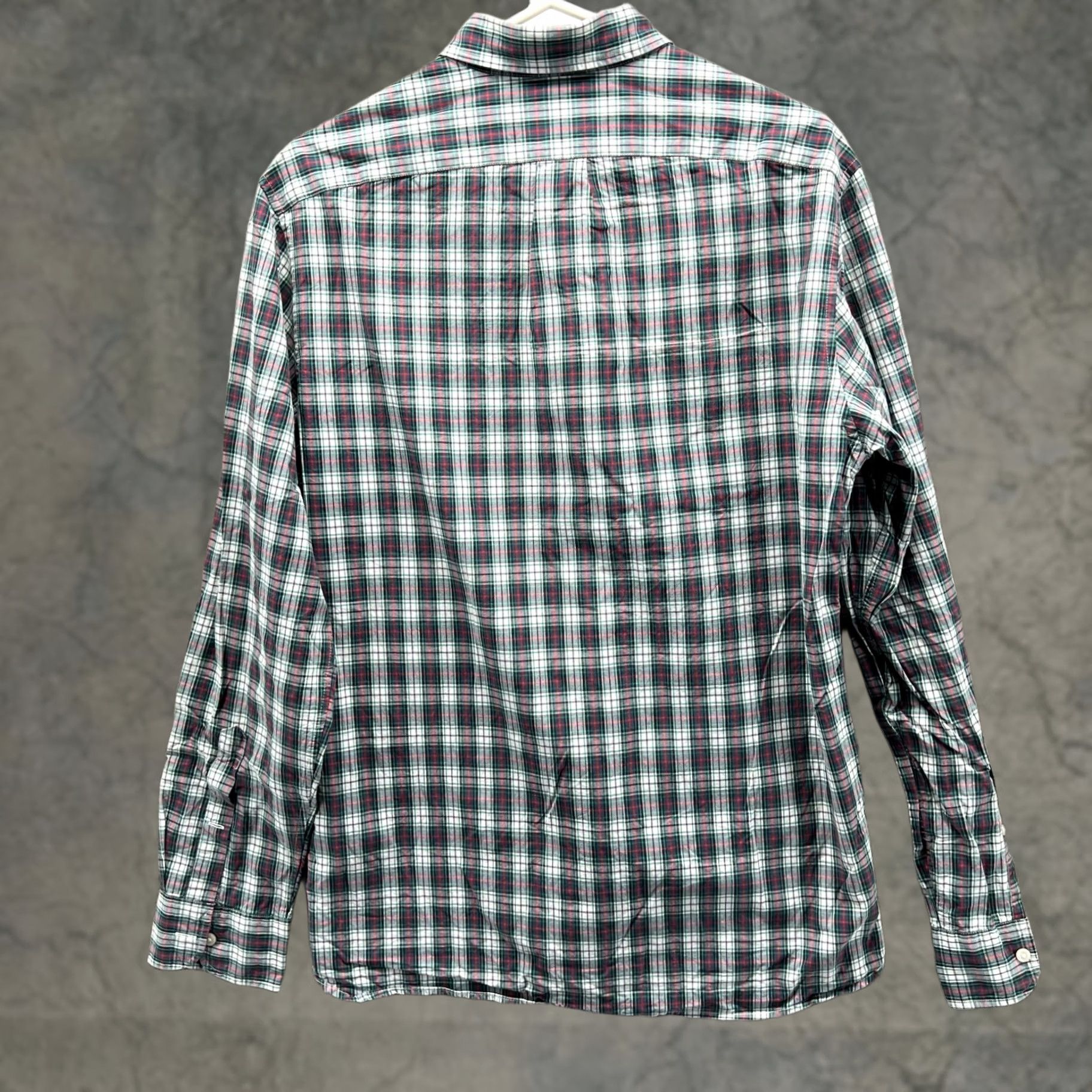 J.Crew J.CREW Shirt Mens M Green Red Button-Down Plaid Cotton Classic Preppy Vintage No Size US M / EU 48-50 / 2 - 1 Thumbnail