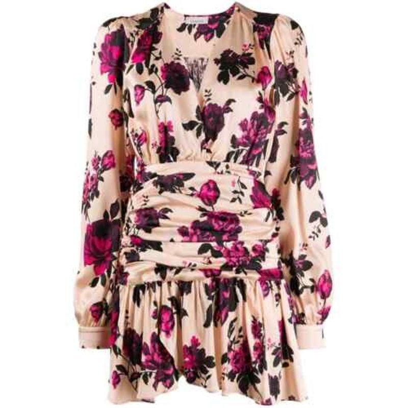 Laneus Laneus Silk Blend Floral Mini Dress Size S / US 4 / IT 40 - 1 Thumbnail