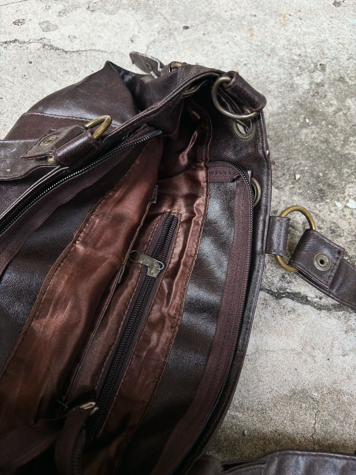 Vintage Vintage Dark Brown Tote Size ONE SIZE - 5 Thumbnail