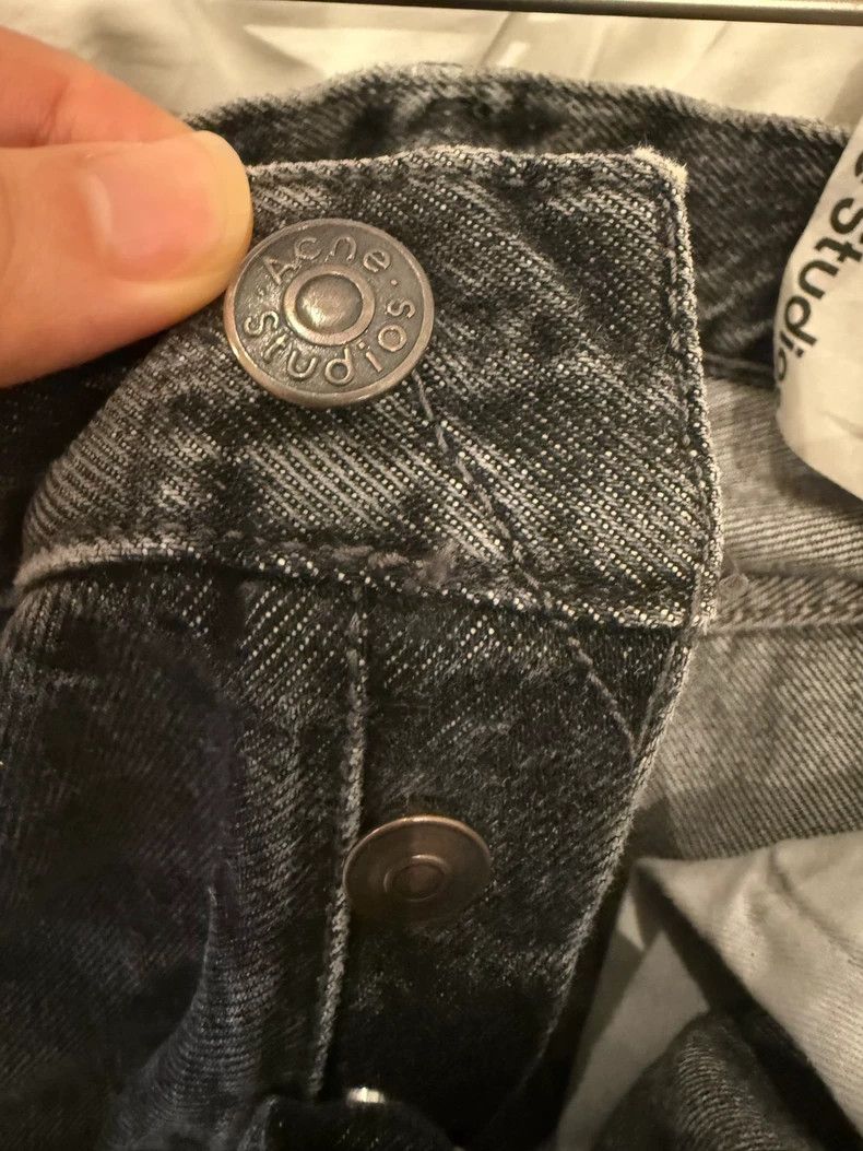 Acne Studios Acne Studios Black washed oversized loose wide-leg jeans Size US 32 / EU 48 - 8 Thumbnail