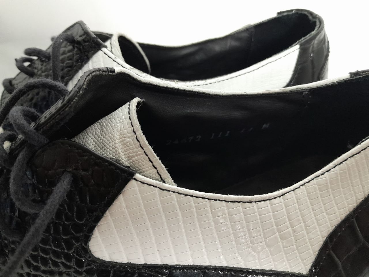 Stacy Adams Stacy Adams Men's Black White Oxfords Leather size 13 Size US 13 / EU 46 - 8 Thumbnail