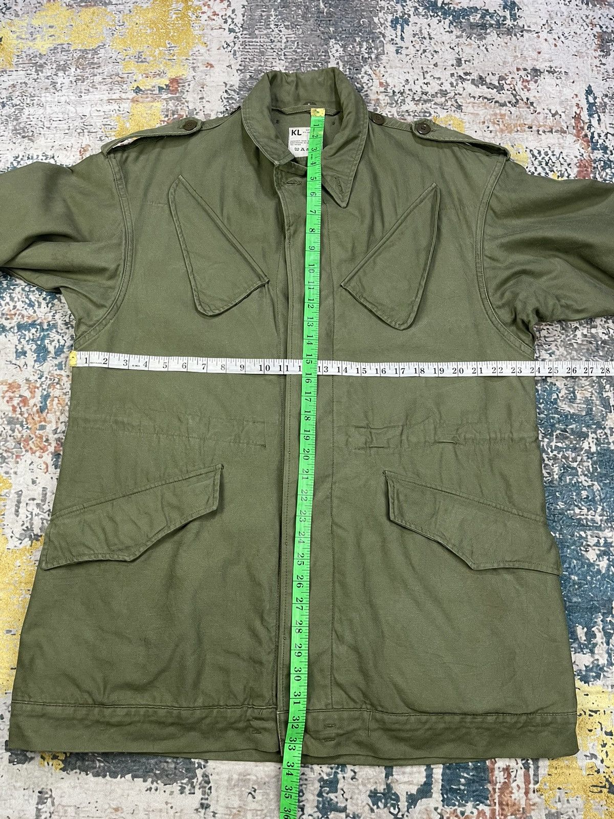 Vintage Vtg 70s KL Seyntex Dutch Army Military Field Jackets Size US L / EU 52-54 / 3 - 13 Thumbnail