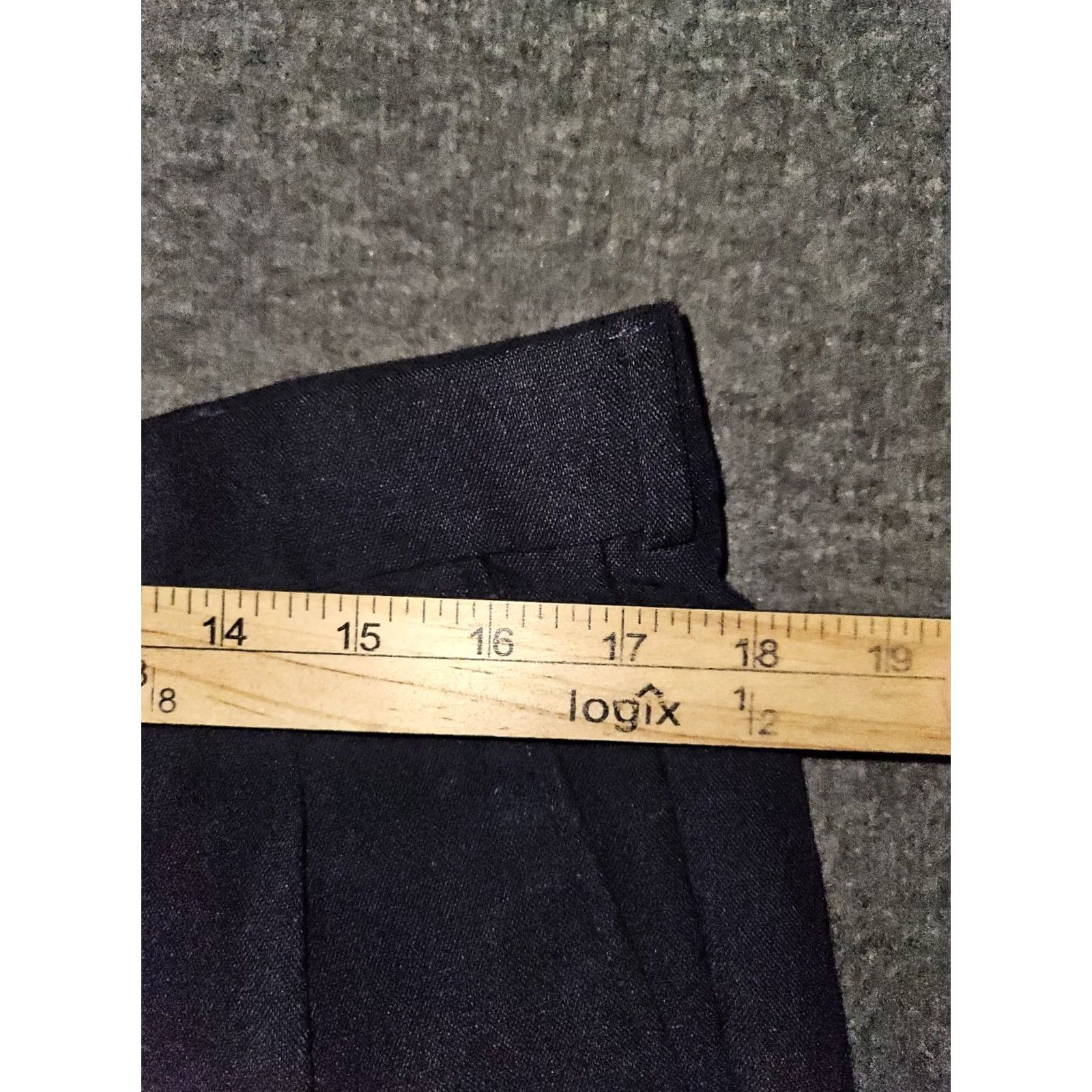 Levi's VINTAGE Levi's Travelers Pants Men 36 Navy Blue Dress Pants Wool Polyester Trevira Poly 90s Retro USA Mens Size US 36 / EU 52 - 4 Thumbnail