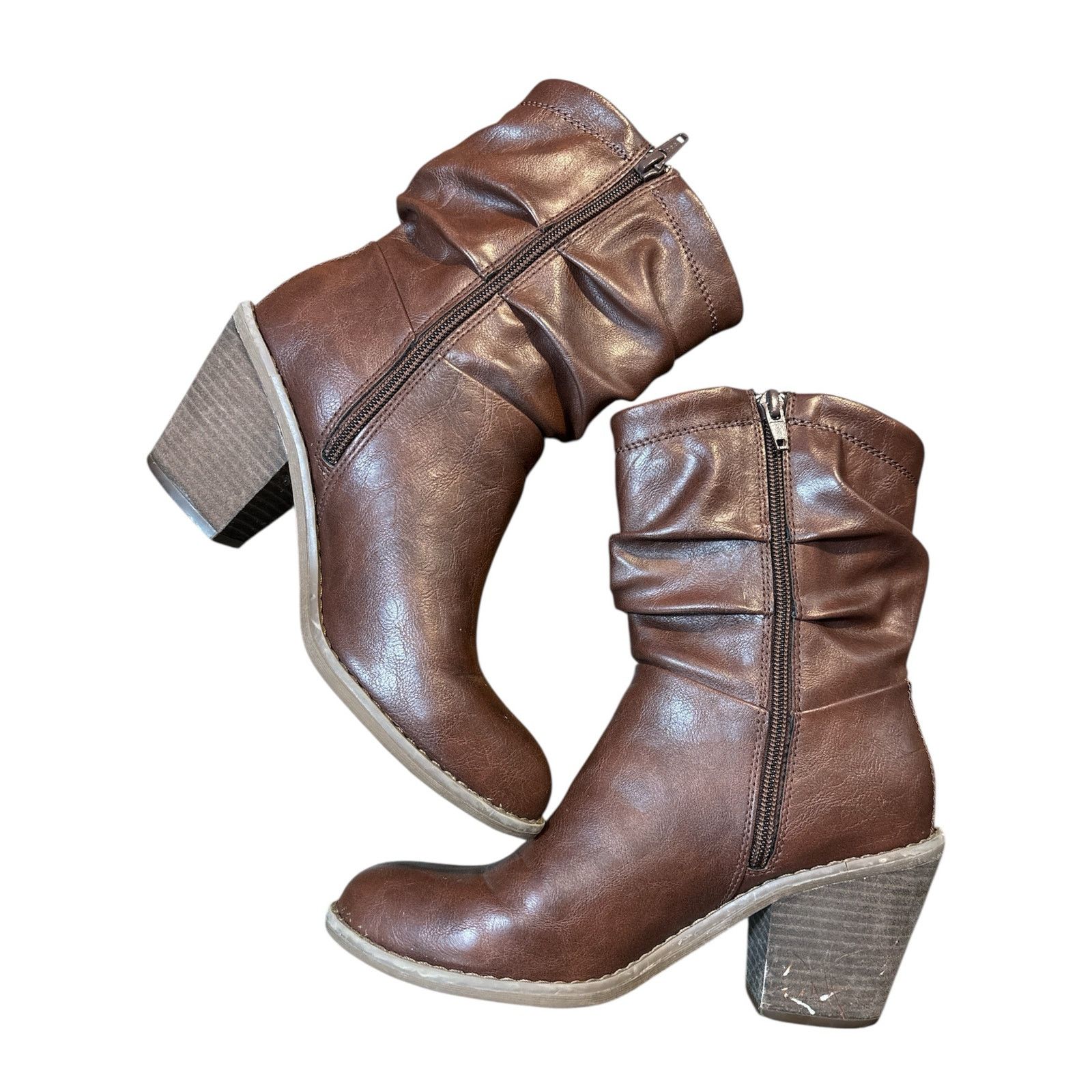 The Unbranded Brand Euro Soft Slouchy Ankle Boots Size 7M Size US 7 / IT 37 - 2 Thumbnail