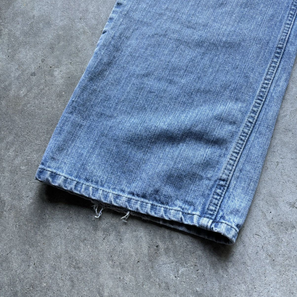 Vintage × Wrangler vintage Y2K WRANGLER BOOTCUT Baggy Distressed Wide Leg jeans Size US 38 / EU 54 - 10 Thumbnail
