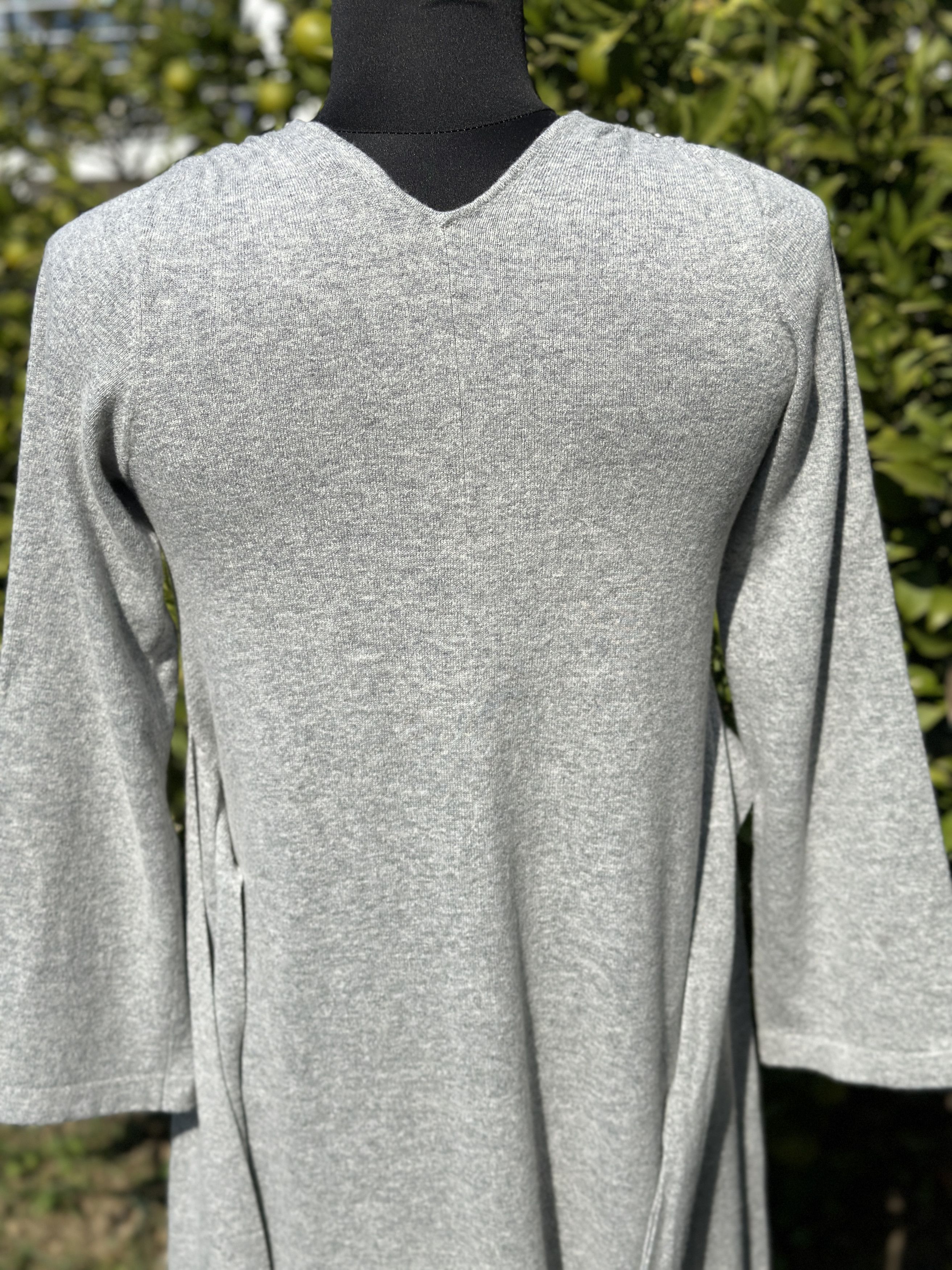 Other Jenni Kayne Maxi Dress Size XS Gray Cashmere Wool V Neck Size XS / US 0-2 / IT 36-38 - 4 Thumbnail
