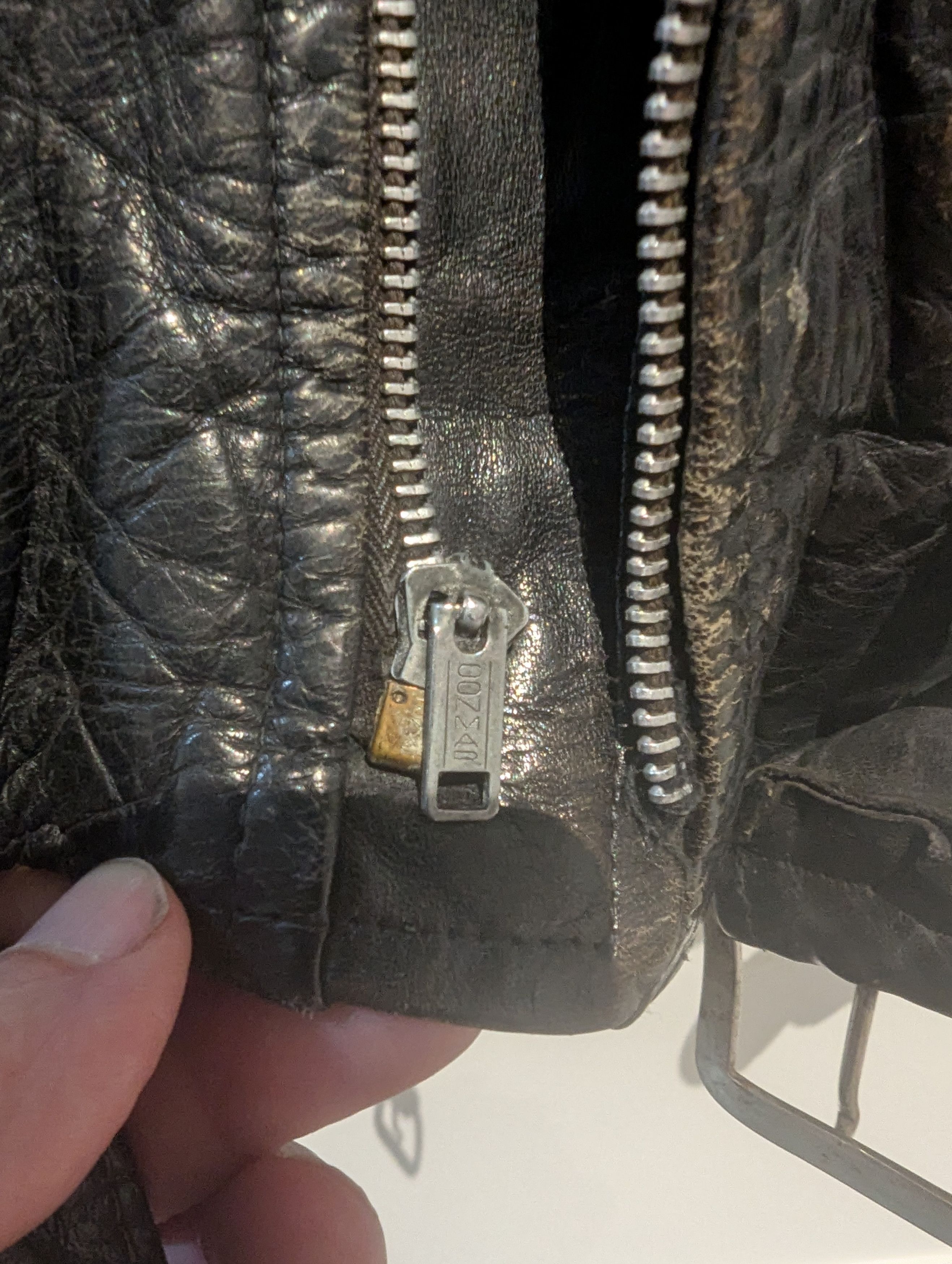 Schott Vintage WW2 Era Schott Perfecto Leather Jacket Size US XXS / EU 40 - 6 Thumbnail