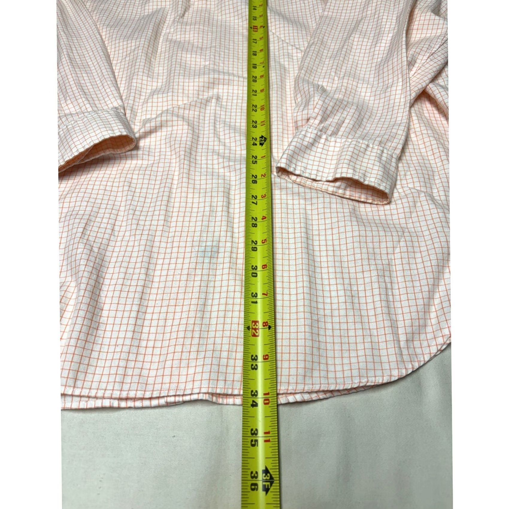 Ralph Lauren Ralph Lauren Button Down Shirt - Orange Check - Business Casual Workwear Mens Size 48R - 6 Thumbnail