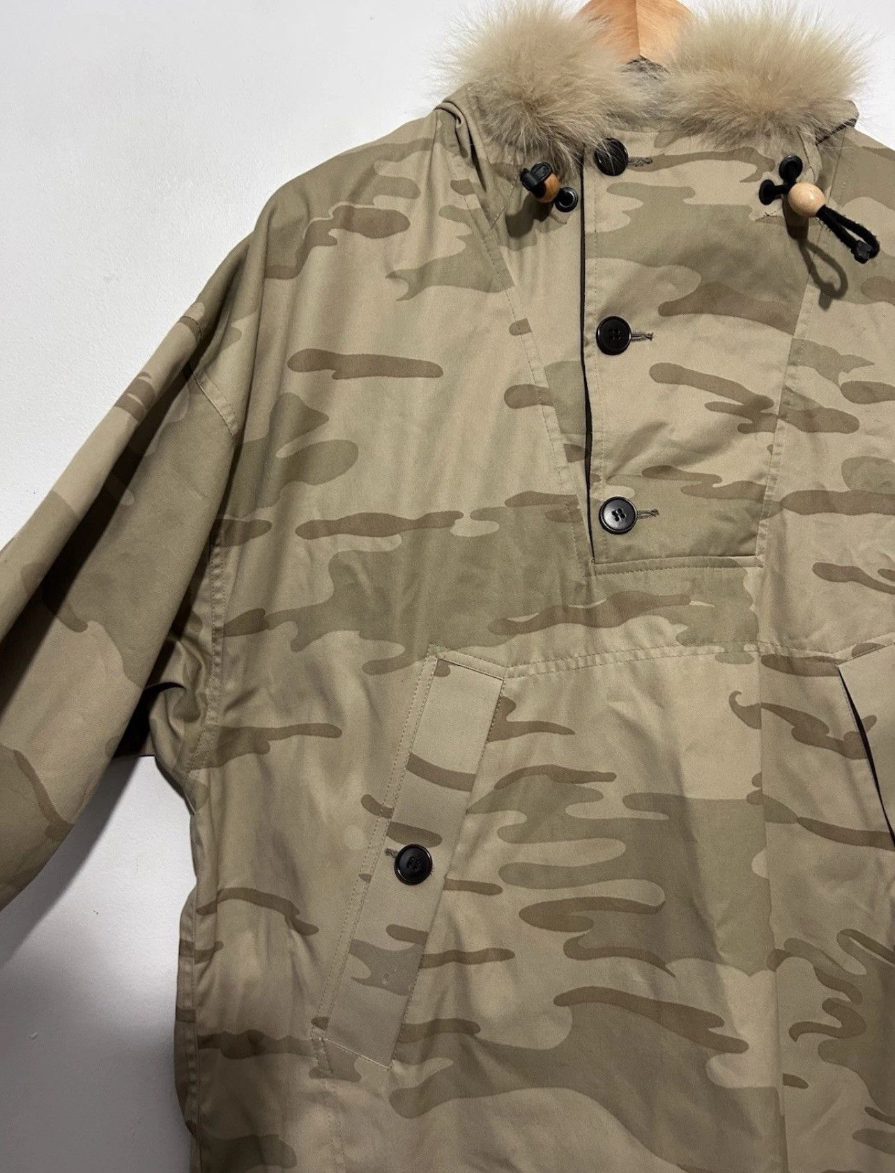 Griffin Griffin Reversible Camo Black And Beige Coat. Size Medium Size US M / EU 48-50 / 2 - 3 Thumbnail