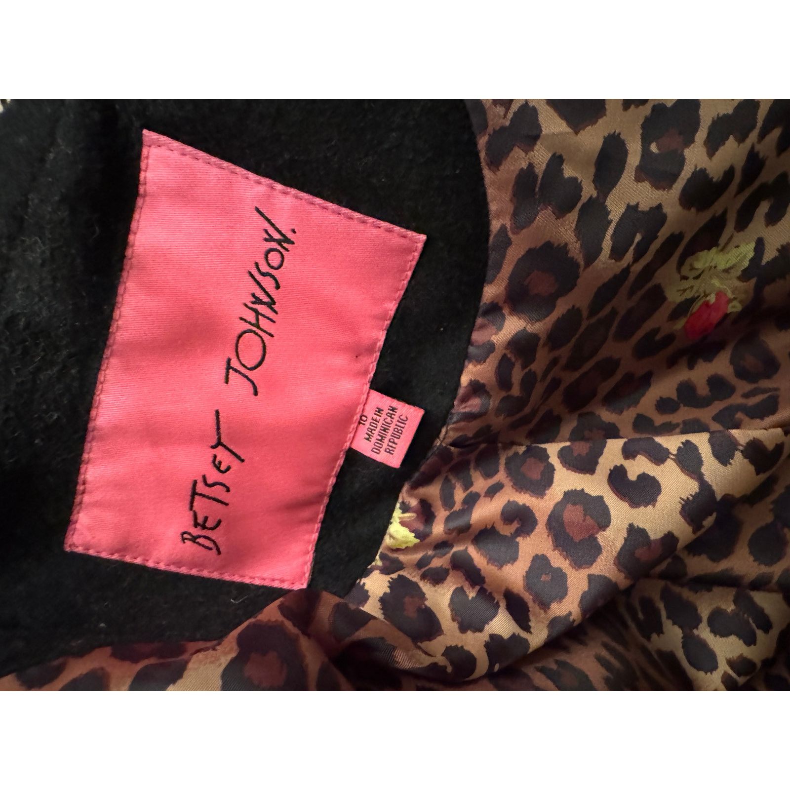 Betsey Johnson Betsy Johnson Wool Black Beautiful Swing Jacket Ladies 10 Size L / US 10 / IT 46 - 2 Thumbnail
