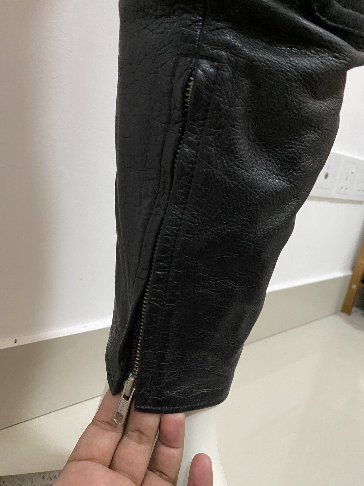 Japanese Brand × Leather × Vintage 90s VTG KUSHITANI HAMAMATSU LEATHER BIKER PANTS Size US 31 - 5 Thumbnail