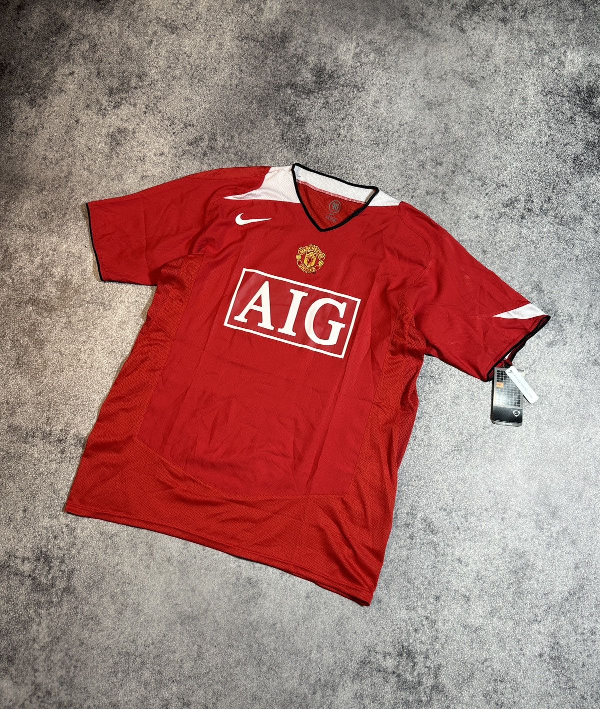 Nike × Vintage New Rare Vintage Manchester United Nike AIG Soccer Jersey XL Size US XL / EU 56 / 4 - 1 Thumbnail