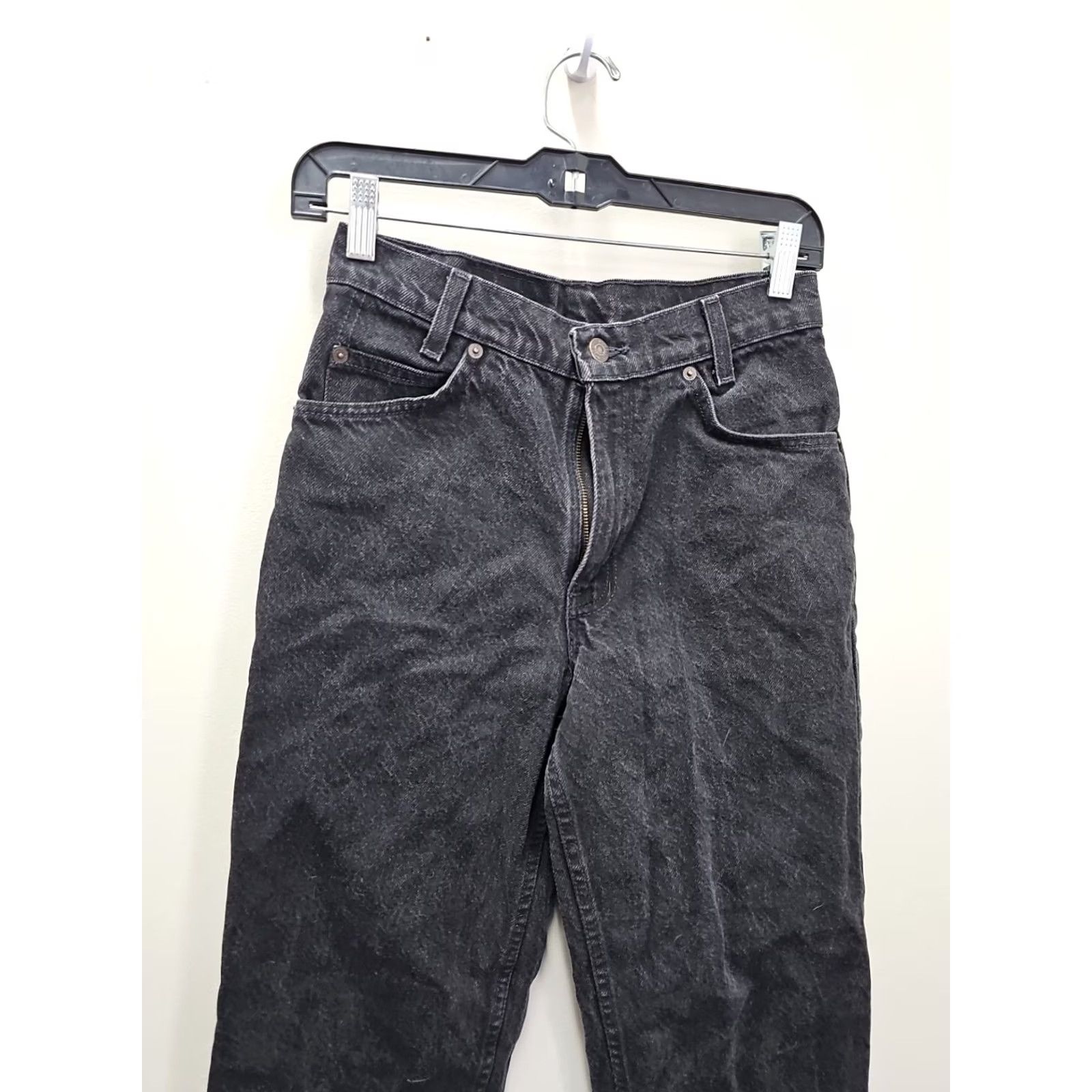 Levi's VINTAGE Levi's 550 Jeans Black Denim 28x32 USA Zipper Fly Straight Leg 27x31.5 Distressed Unisex Adults Mens Womens Levi's 500 Series Size US 28 / EU 44 - 3 Thumbnail