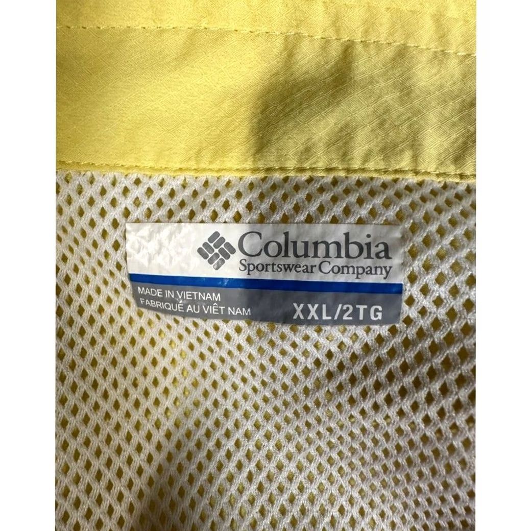 Vintage Columbia PFG Fishing Shirt Mens 2XL Yellow Short Sleeve Button-Up Vented Breathable Lightweight Pocketed 100% Polyester Size US XXL / EU 58 / 5 - 4 Thumbnail