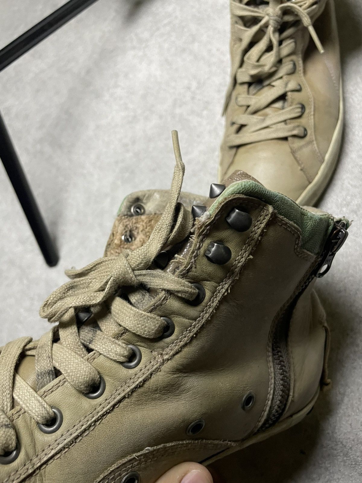 A.S.98 A.S. 98 Style leather Ankle Carol Skull Opium Goth Punk y2k Size US 10 / IT 40 - 6 Thumbnail