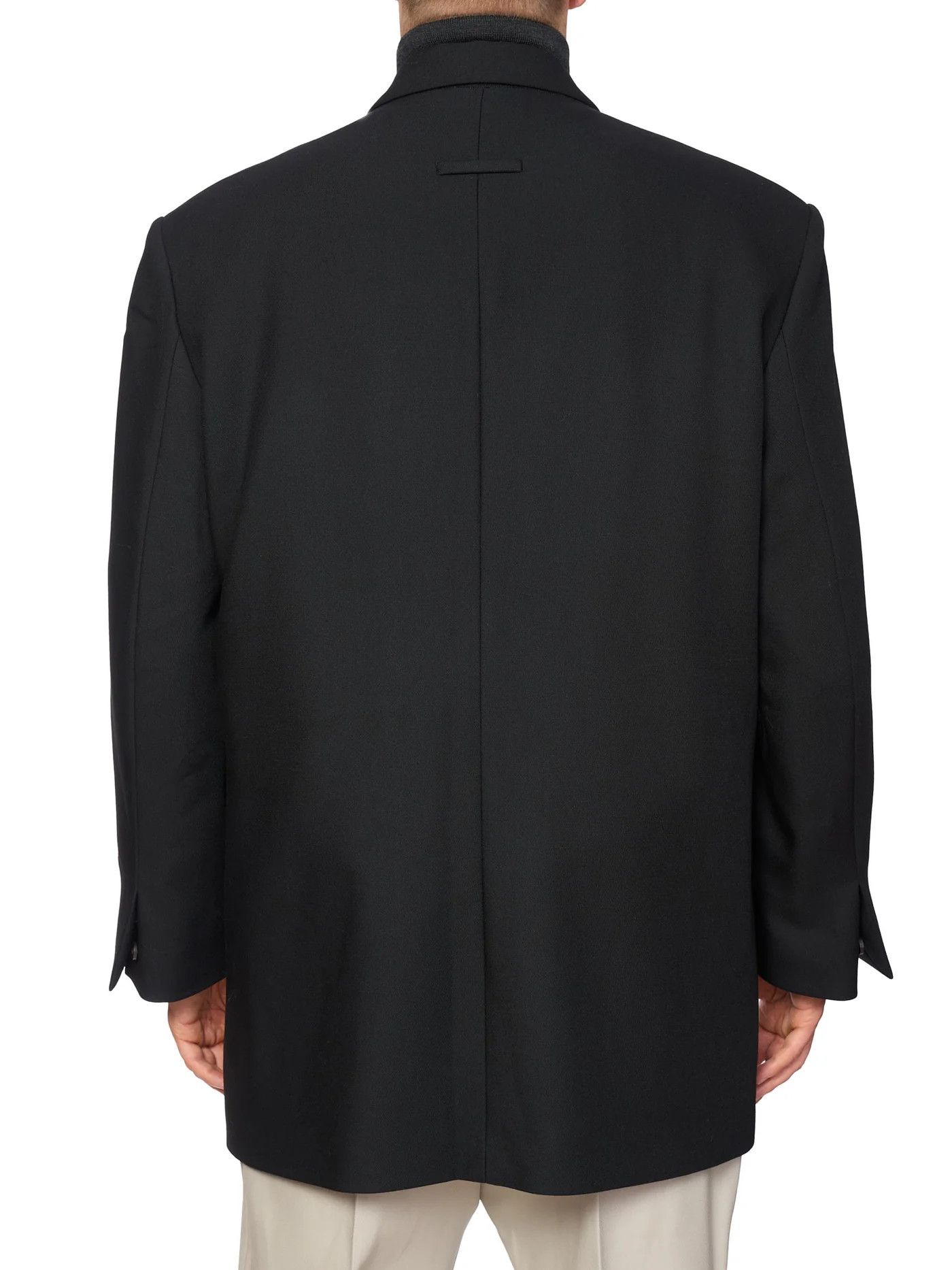 Fear of God FEAR OF GOD Eternal Black Wool Double Breasted Suit Jacket Size 40R - 2 Thumbnail