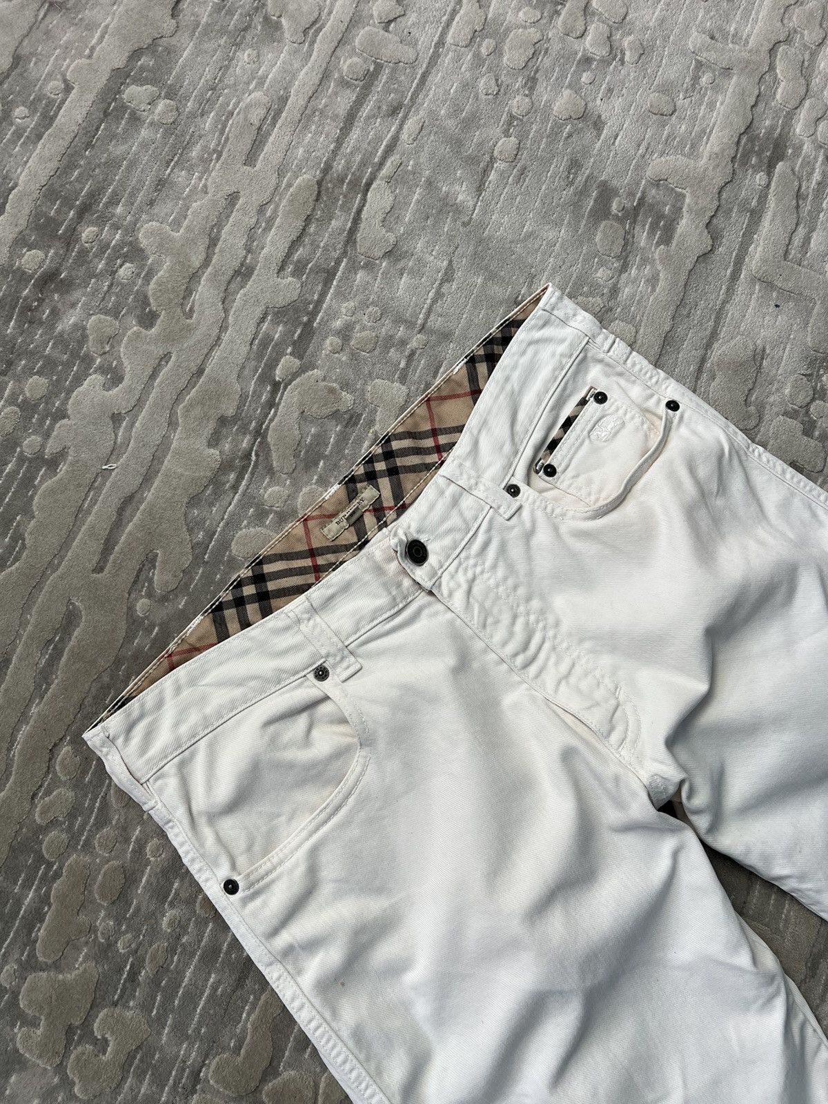 Burberry × Designer × Vintage burberry casual vintage pants denim white jeans VTG Size US 34 / EU 50 - 6 Thumbnail