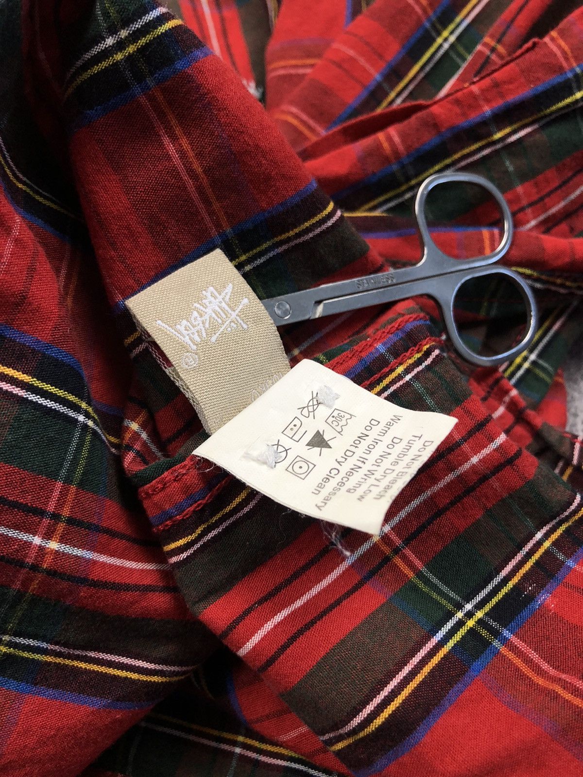 STUSSY Skateboarding Checkered Monogram Crown Hype Shirt Y2k