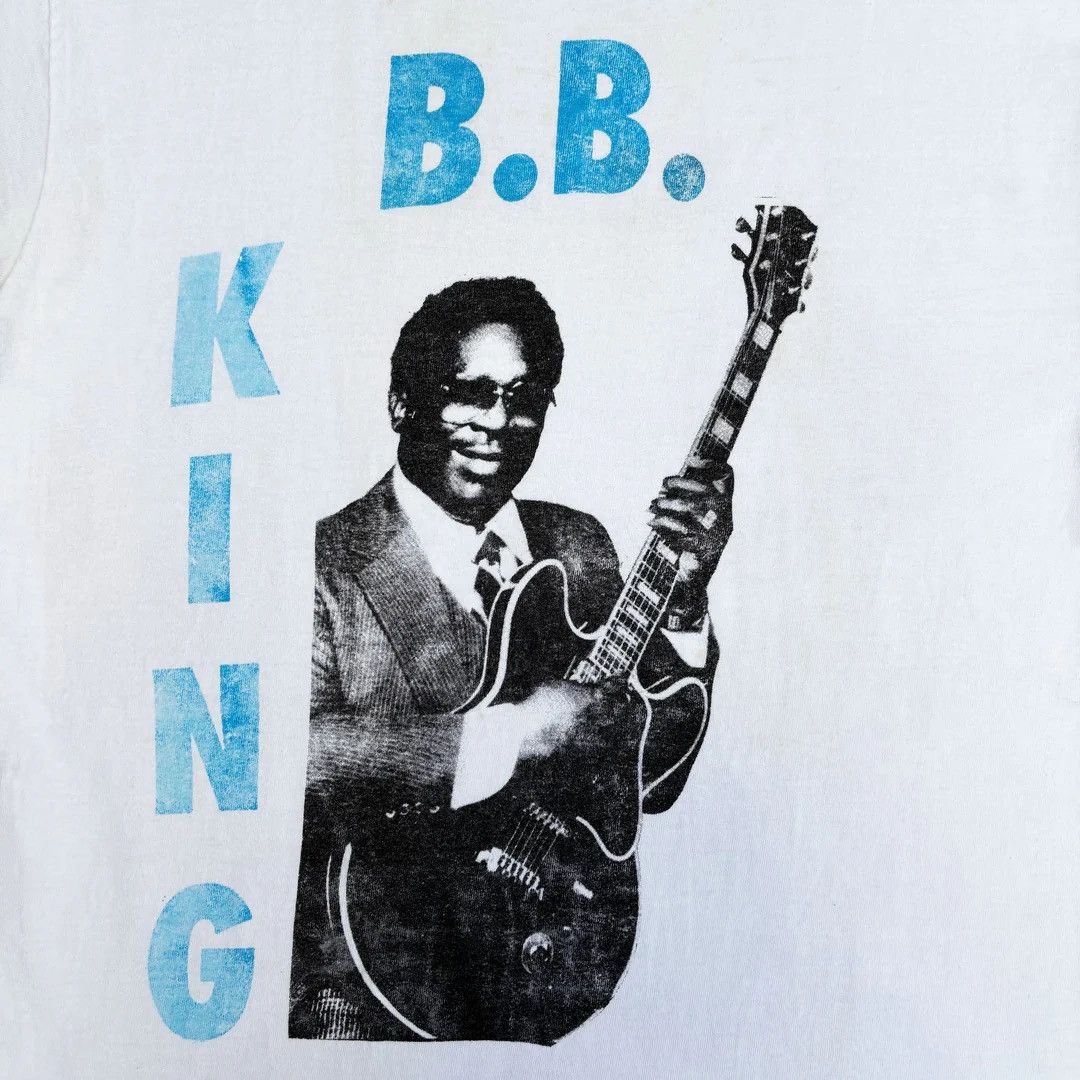 Band Tees BB King 1990 90s Vintage B.B. Concert Tour Rare T-Shirt Size US L / EU 52-54 / 3 - 3 Thumbnail