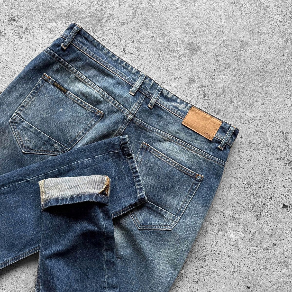 Other × Zara Zara Man Blue Distressed Denim Jeans Button Closure Pockets Size US 32 / EU 48 - 5 Thumbnail