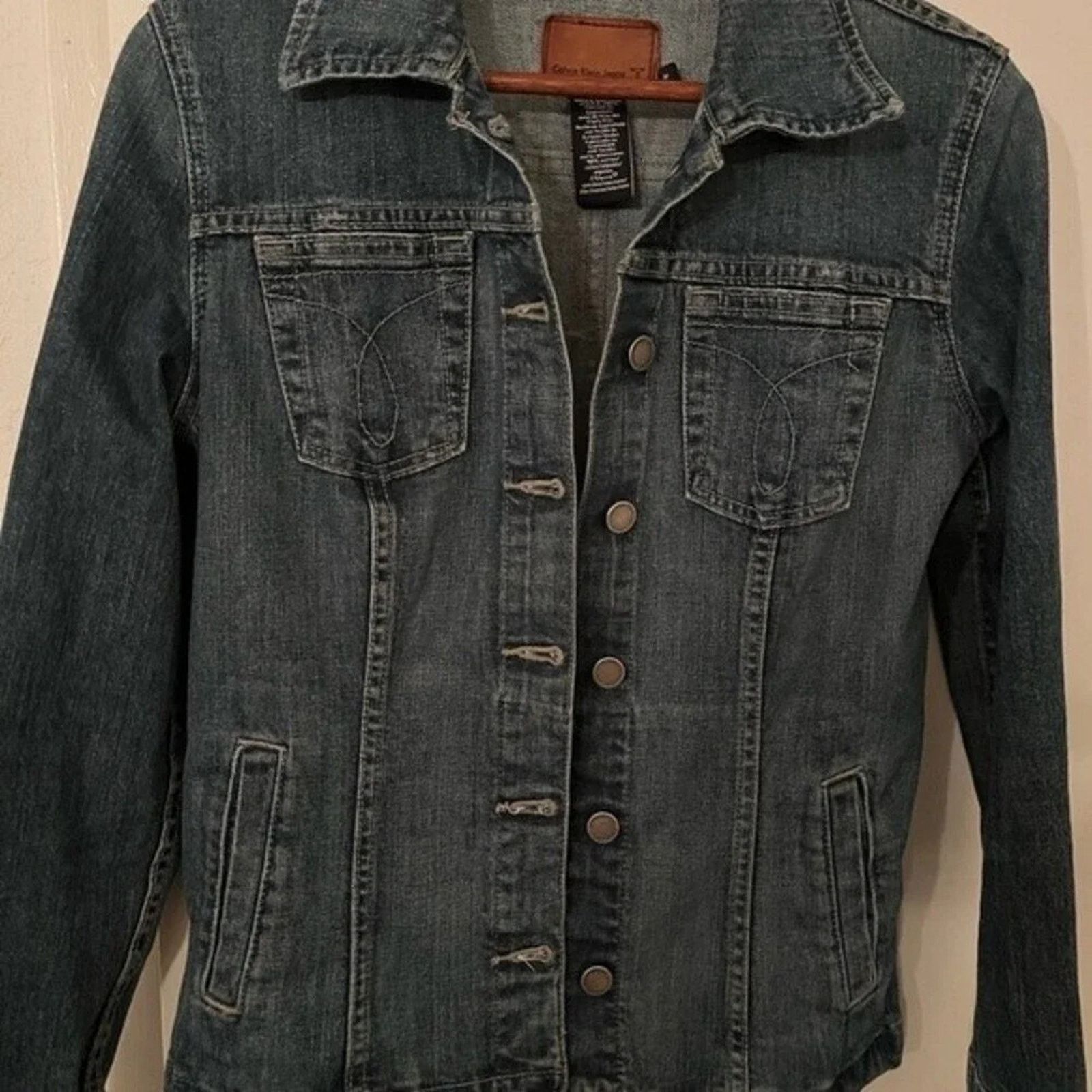 Calvin Klein Calvin Klein y2k denim jacket, sz Med. A rare denim jacket. Size M / US 6-8 / IT 42-44 - 1 Thumbnail