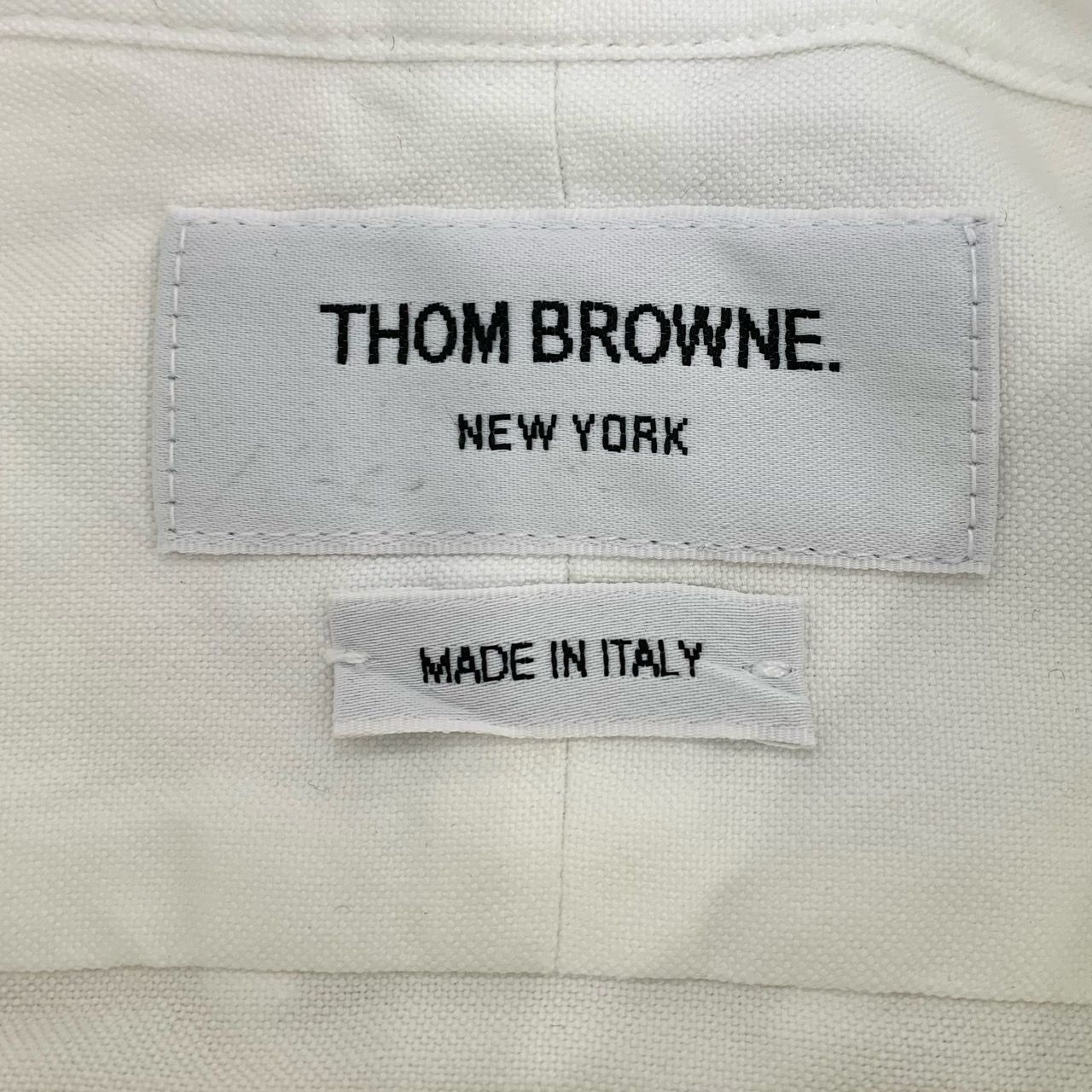 Thom Browne Thom Browne White Button-Down Oxford Shirt W/ Red & Navy Str Size US XS / EU 42 / 0 - 5 Thumbnail