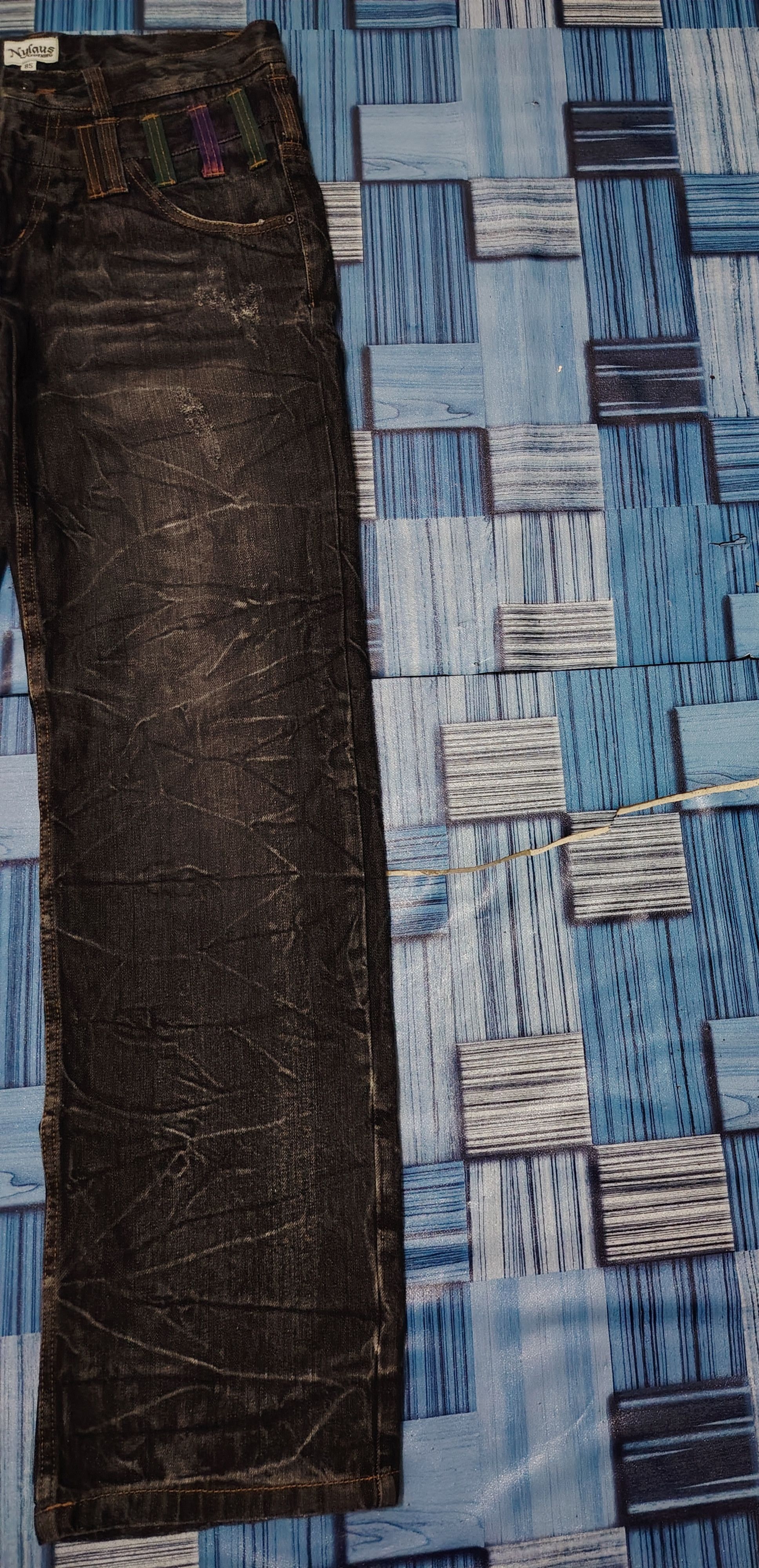 Who Decides War Double Waist Japanese Nylaus Clothing Mudwash Clawmark Sick Size US 32 / EU 48 - 5 Thumbnail