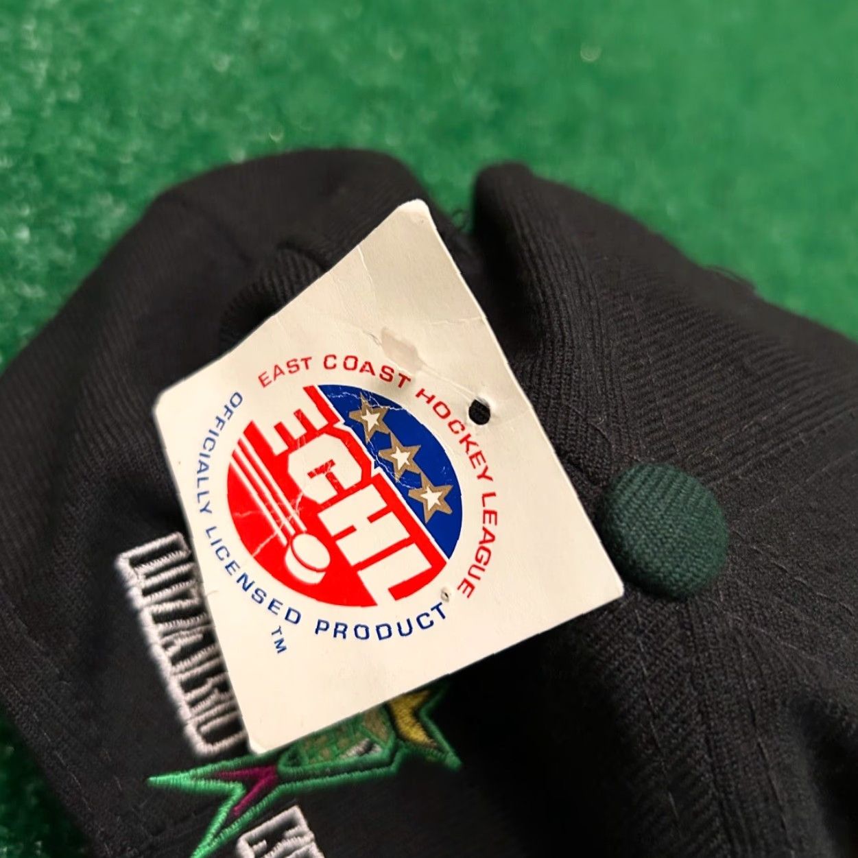 Vintage VINTAGE 90s Jacksonville Lizard Kings Hockey Script Logo VTG SnapBack Hat Adult One Size Black Adjustable Men Size ONE SIZE - 4 Thumbnail