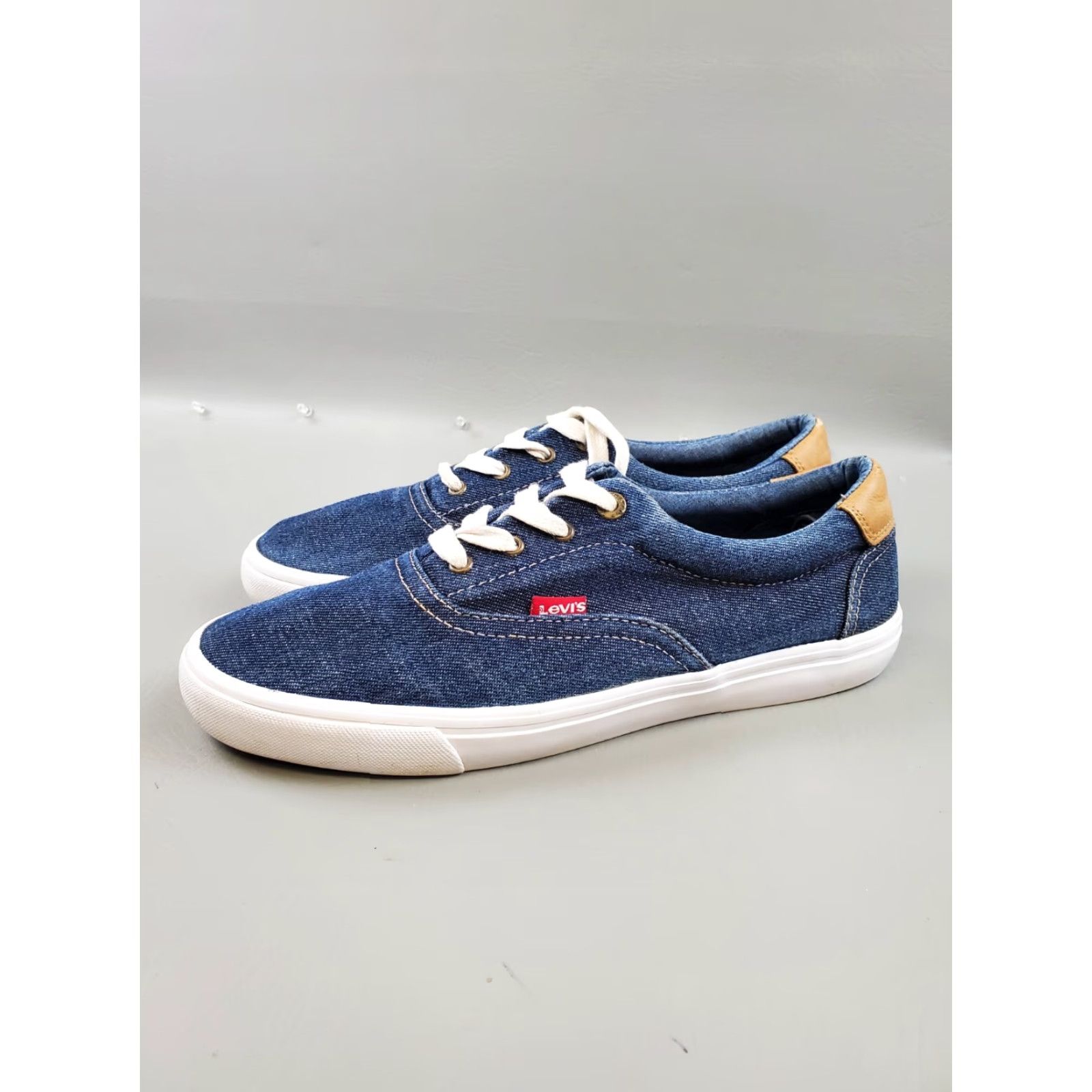 Levi's Levi's Sneakers Blue White 51778572U Low Top Lace Up Shoes 9.5 Mens Athletic Casual Shoes Size US M / EU 48-50 / 2 - 2 Thumbnail