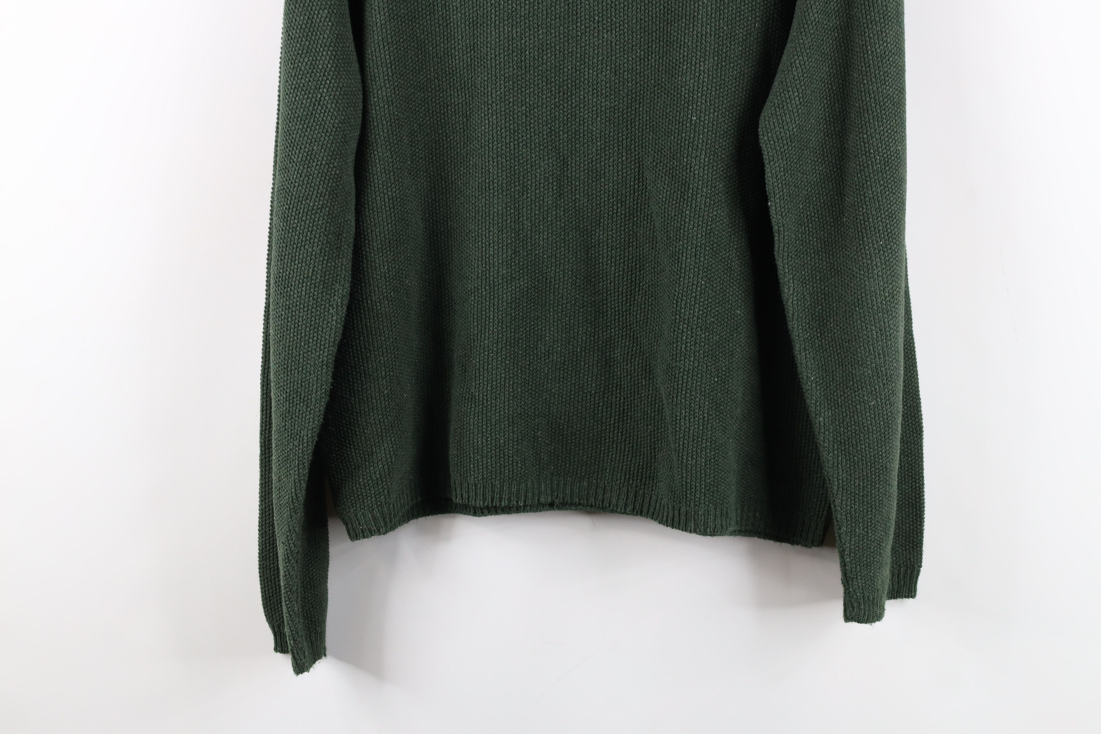 Vintage Vintage 90s Streetwear Thermal Marled Knit Sweater Green USA Size M / US 6-8 / IT 42-44 - 11 Thumbnail