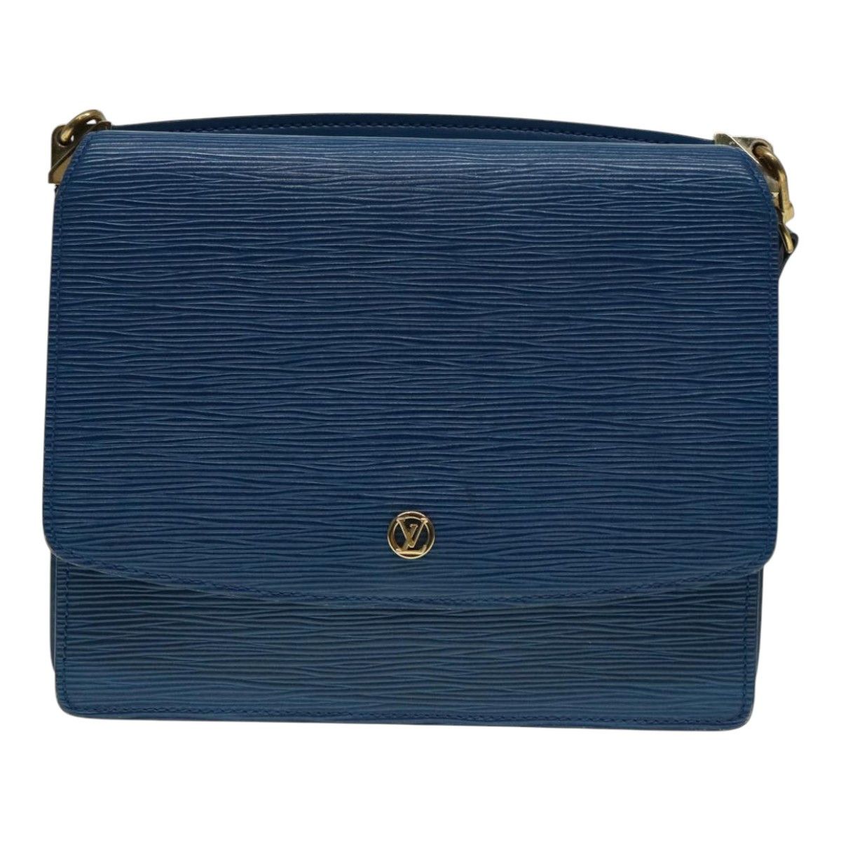Louis Vuitton Grenelle Blue Leather Shoulder Bag (Pre-Owned) Size ONE SIZE - 1 Thumbnail