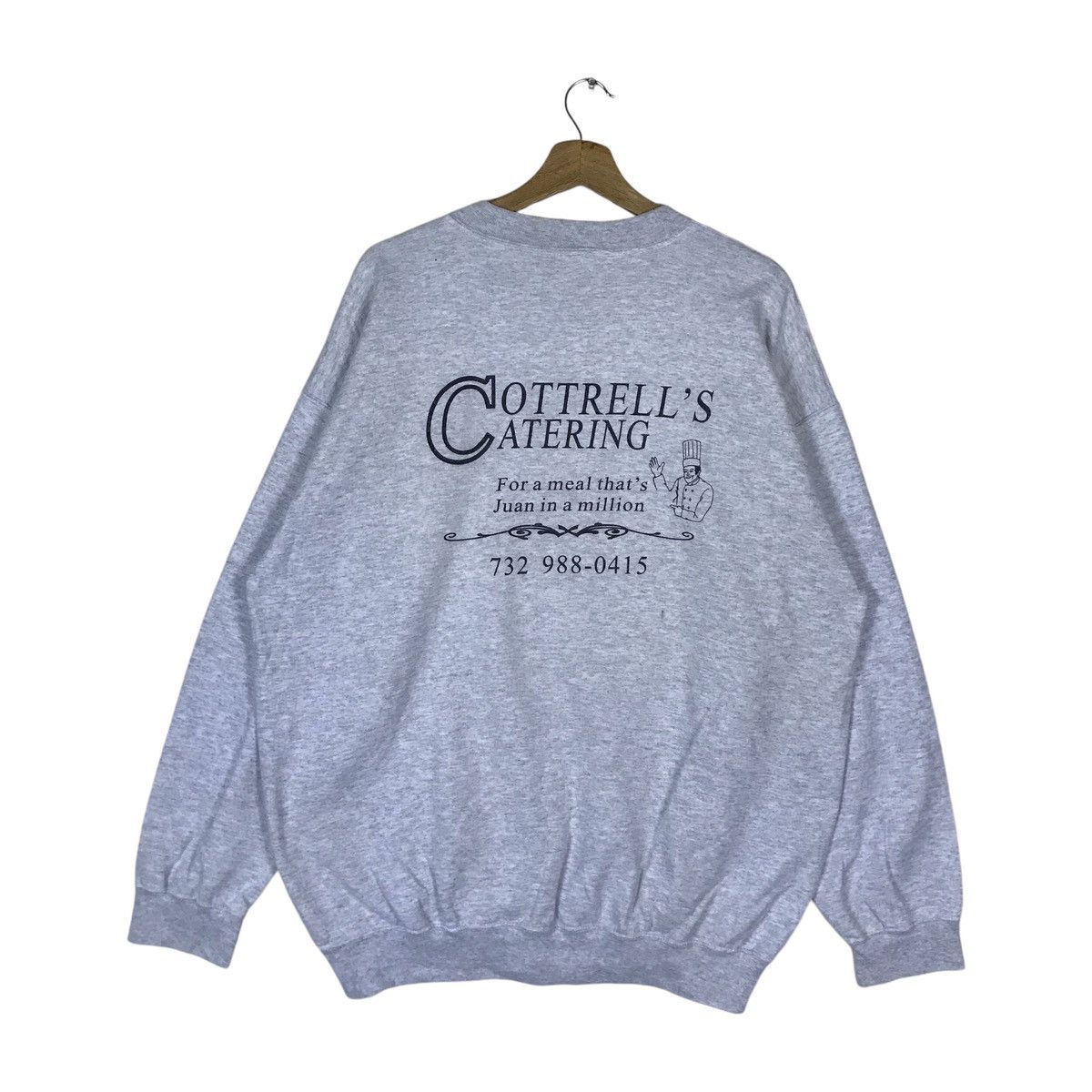 Gildan Vintage Gildan Cottrell’s Catering Pullover Jumper Size US XL / EU 56 / 4 - 1 Thumbnail