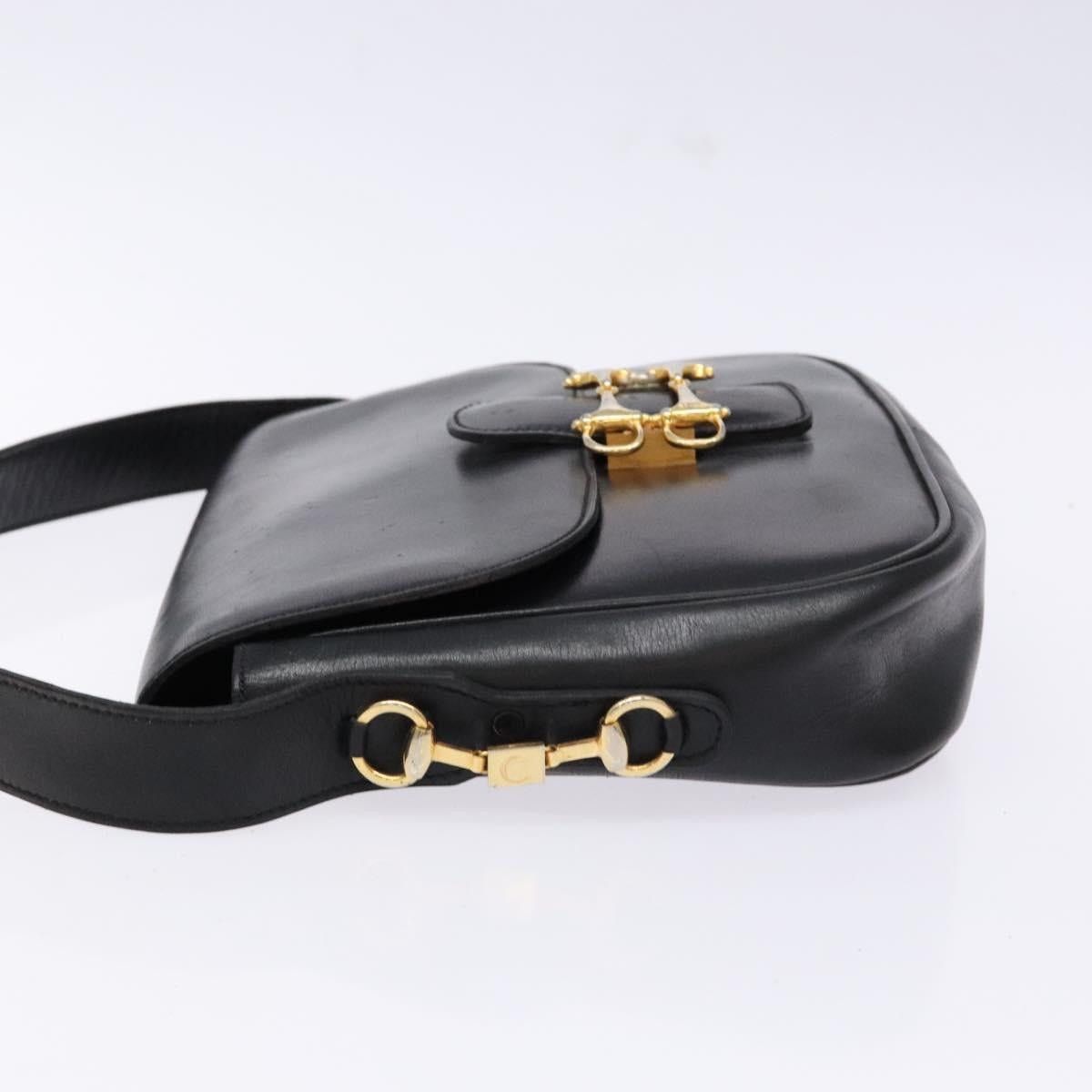 Celine CELINE Shoulder Bag Leather Black Gold Size ONE SIZE - 5 Thumbnail
