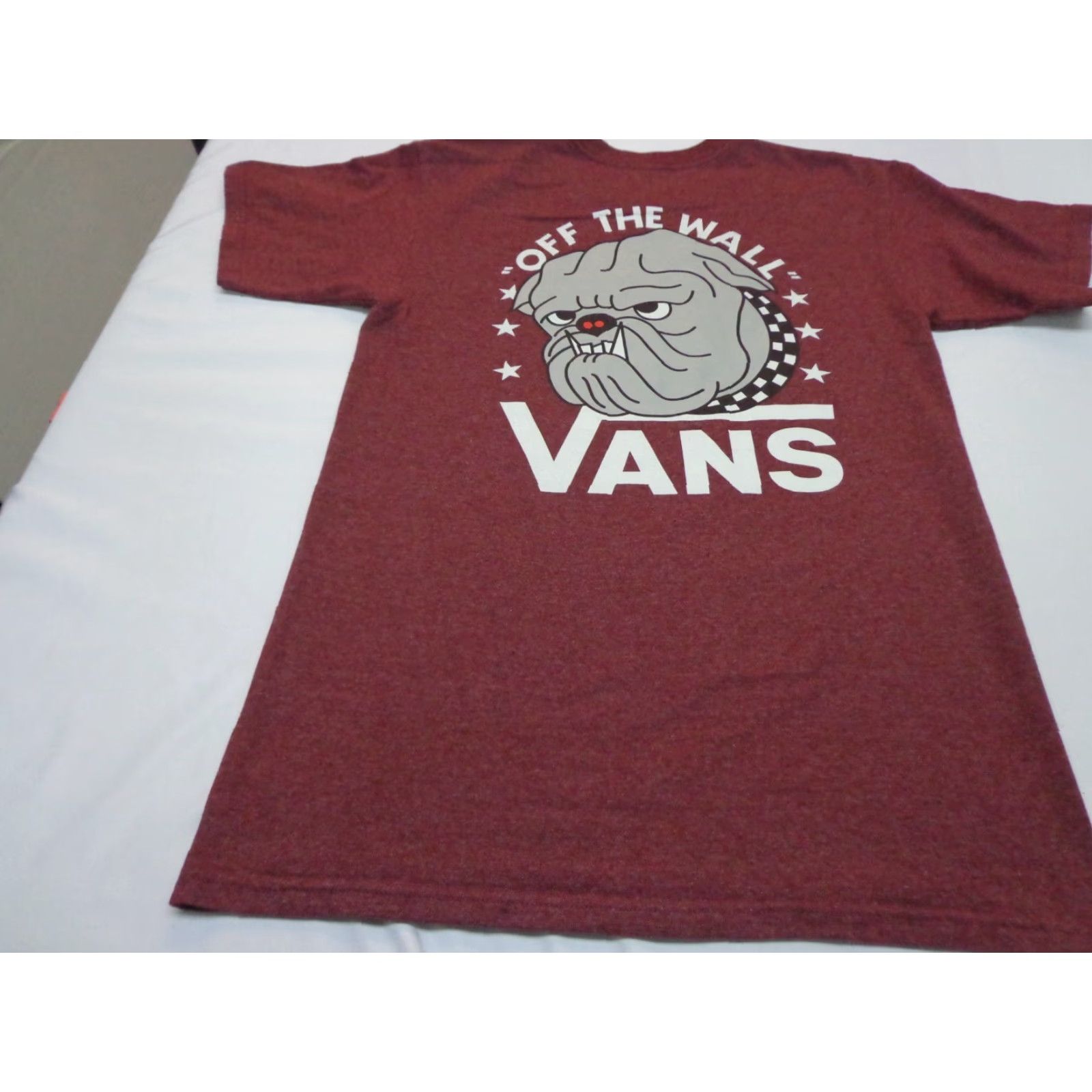 Vans VANS T Shirt Burgundy Off The Wall Pocket Tee Graphic Small Mens Regular Short Sleeve Crew Neck Tony Hawk 80s 90s Outdoor Sports Vintage: No Size US S / EU 44-46 / 1 - 5 Thumbnail