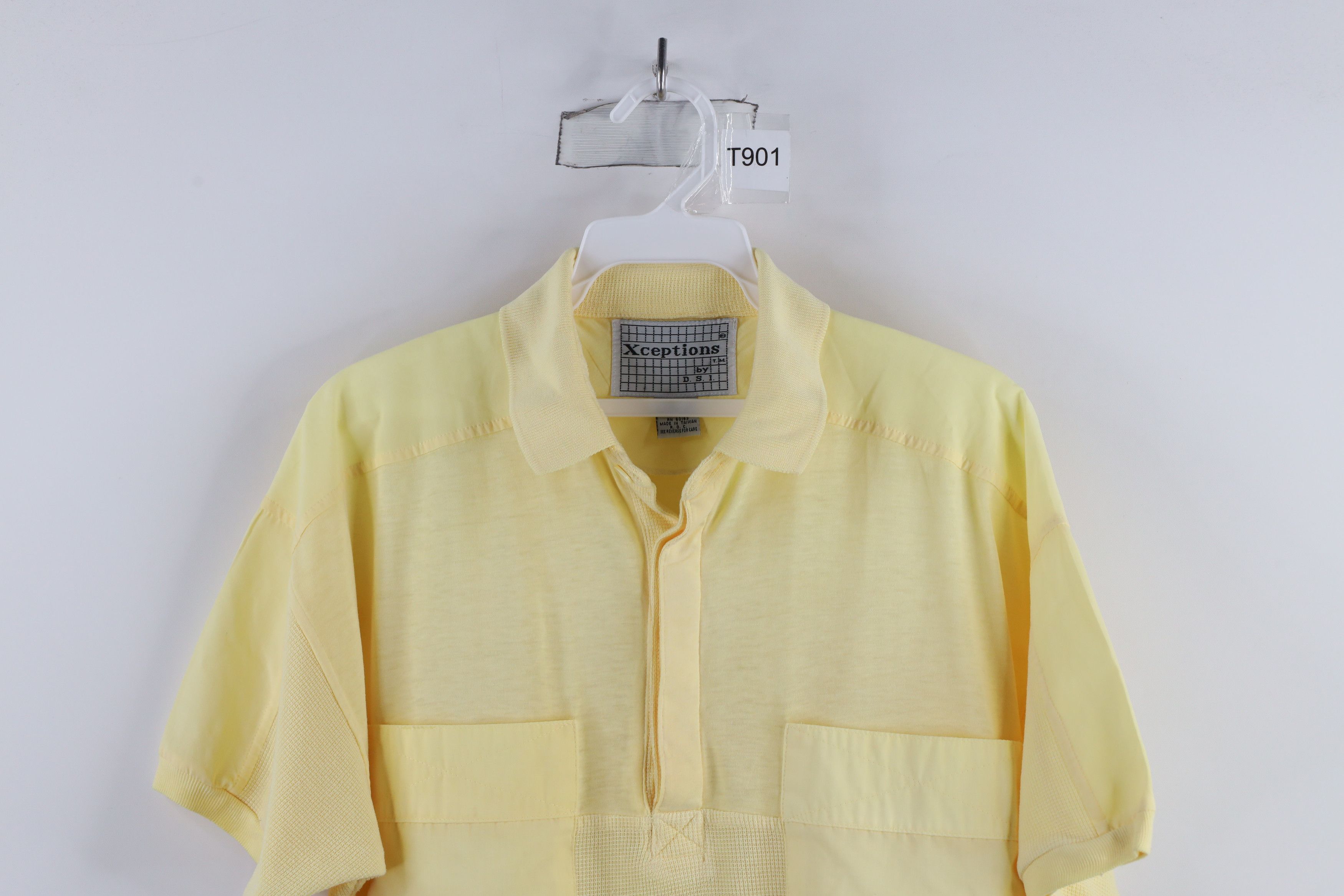 Vintage Vintage 90s Streetwear Thermal Waffle Knit Pullover Polo Size US S / EU 44-46 / 1 - 2 Thumbnail