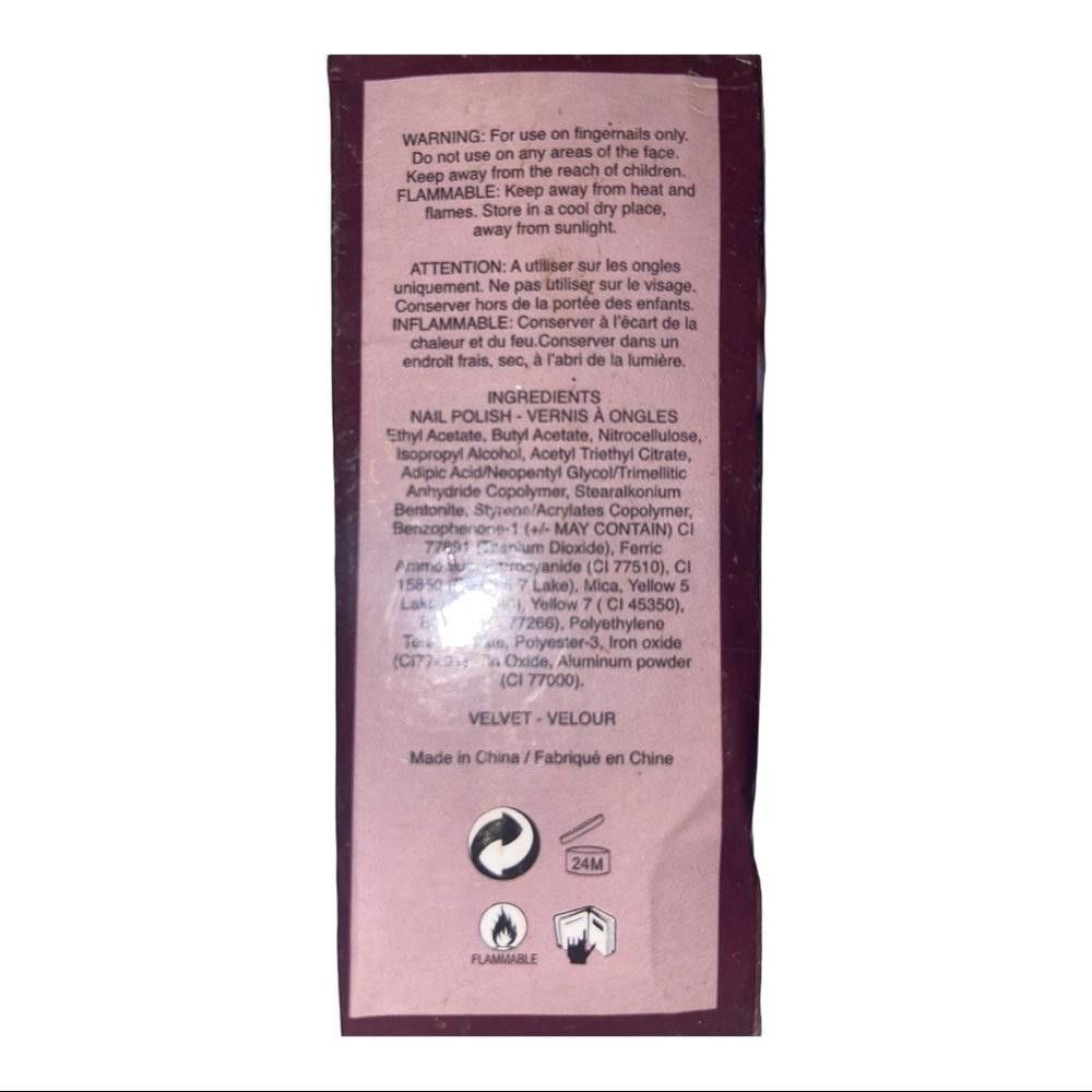 Designer Nail Rock l NIB Nail Velvet Manicure Set In Burgundy Size ONE SIZE - 4 Thumbnail