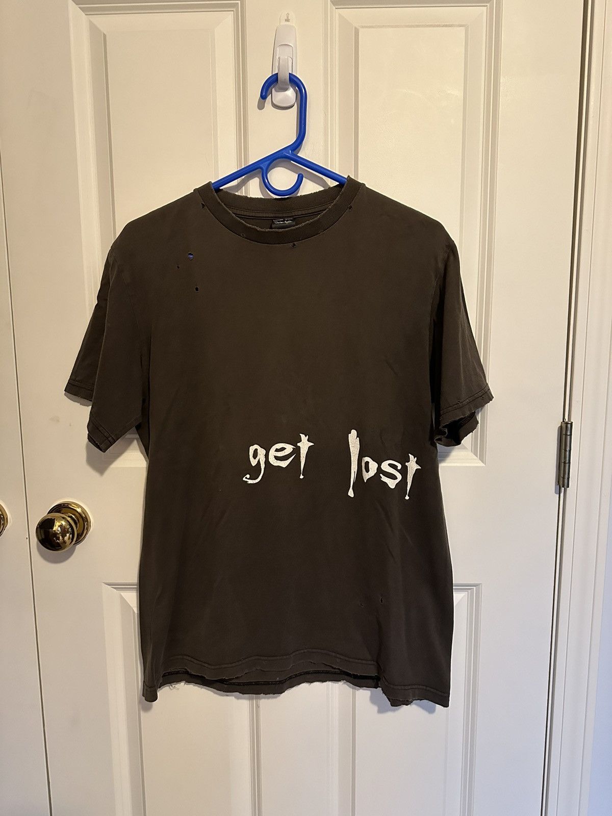 Number (N)ine Get Lost Distressed Archive T-Shirt | Grailed