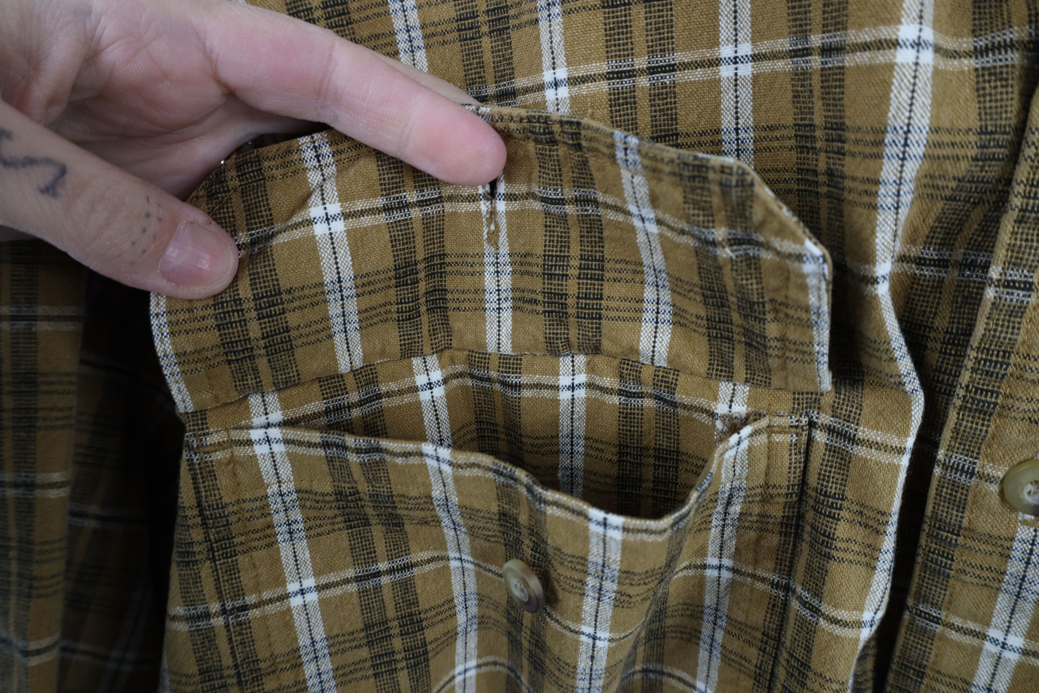 Cabelas × Vintage Vintage 90s Cabelas Heavyweight Pocket Collared Button Shirt Size US L / EU 52-54 / 3 - 5 Thumbnail