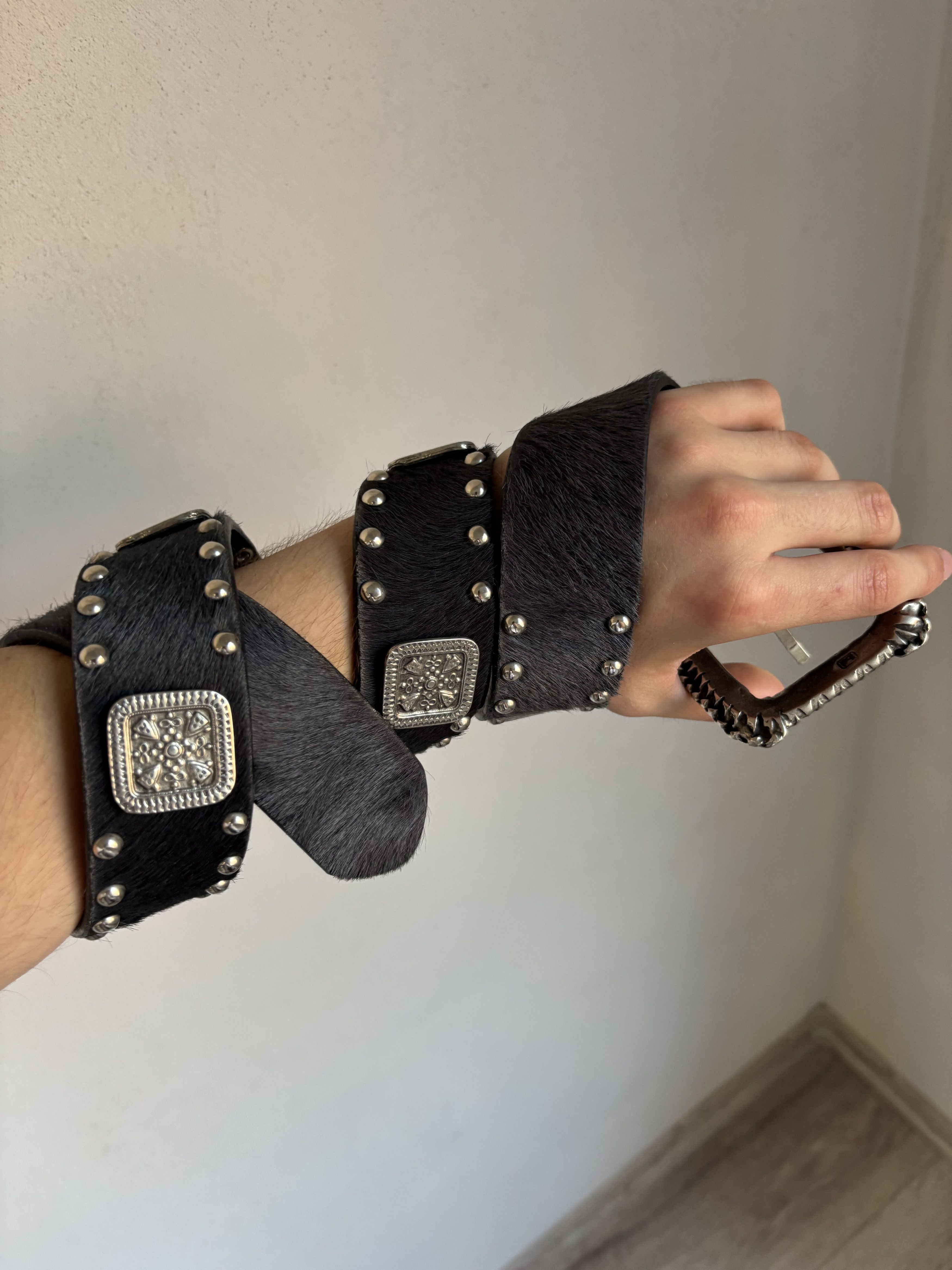 Hysteric Glamour 🔥FUR VTG HYSTERIC GLAMOUR IF WAS SIX NINE VIbe LEATHER BELT Size ONE SIZE - 2 Thumbnail