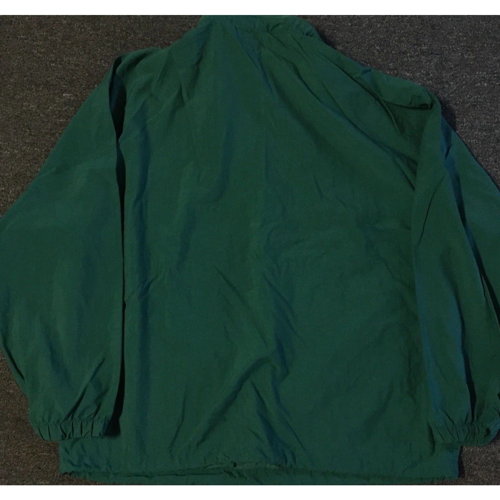 Quiksilver Vtg 90s GAP Striped Jacket L Anorak Surf Skate Vaporwave Grunge OP Quiksilver Windbreaker 1/4 Zip Hooded Pockets Green Mens Jacket Size US L / EU 52-54 / 3 - 5 Thumbnail