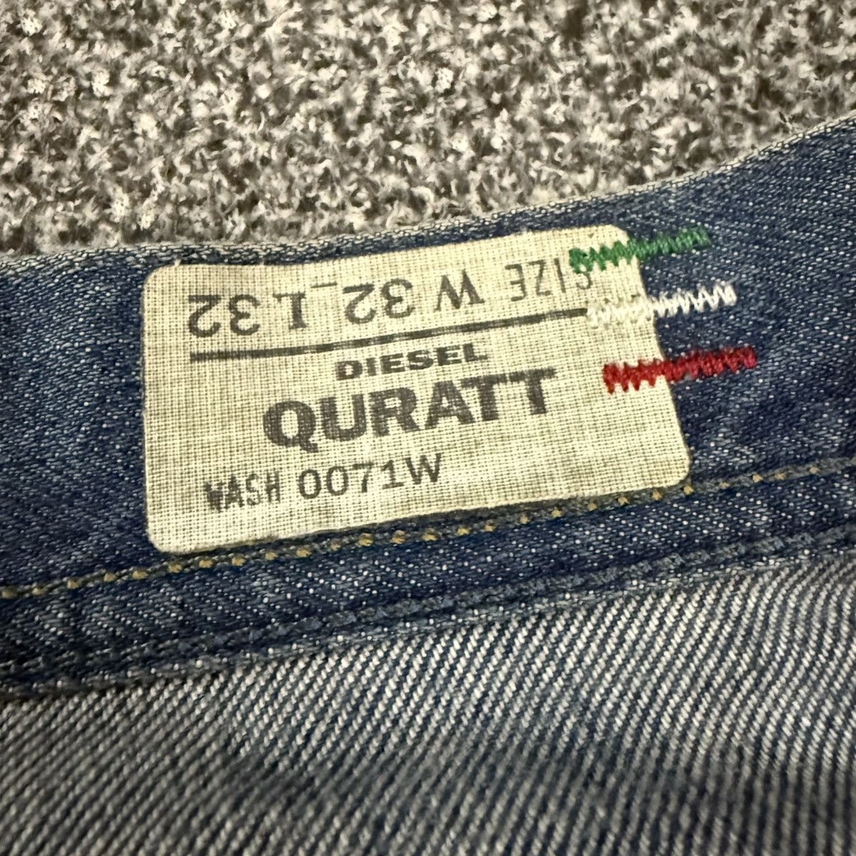 Seditionaries Vintage Y2K Diesel Quratt Baggy Jeans Denim Size US 32 / EU 48 - 14 Thumbnail