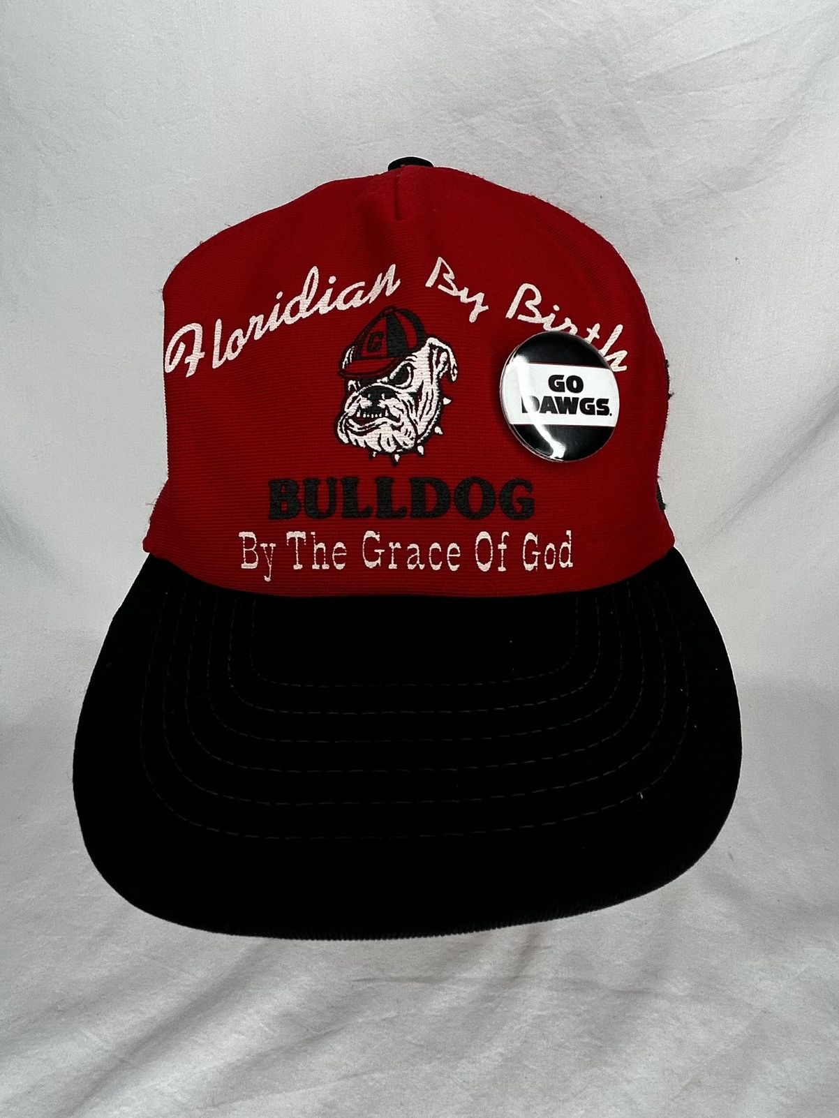 Vintage Vtg 80’s Georgia Bulldogs Tucker Snap-Back Hat Size ONE SIZE - 1 Thumbnail