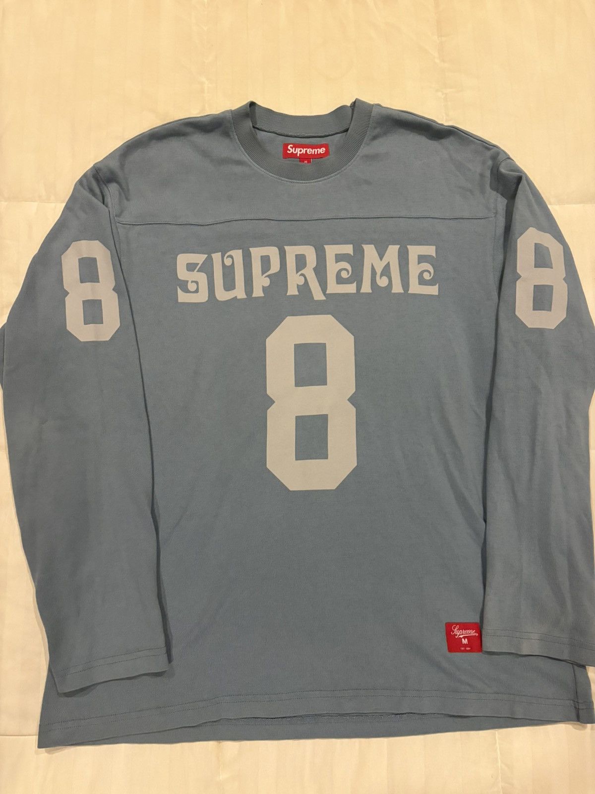 Supreme SUPREME AFFILIATED FOOTBALL TOP Dusty Blue Slate Size Medium Size US M / EU 48-50 / 2 - 1 Thumbnail
