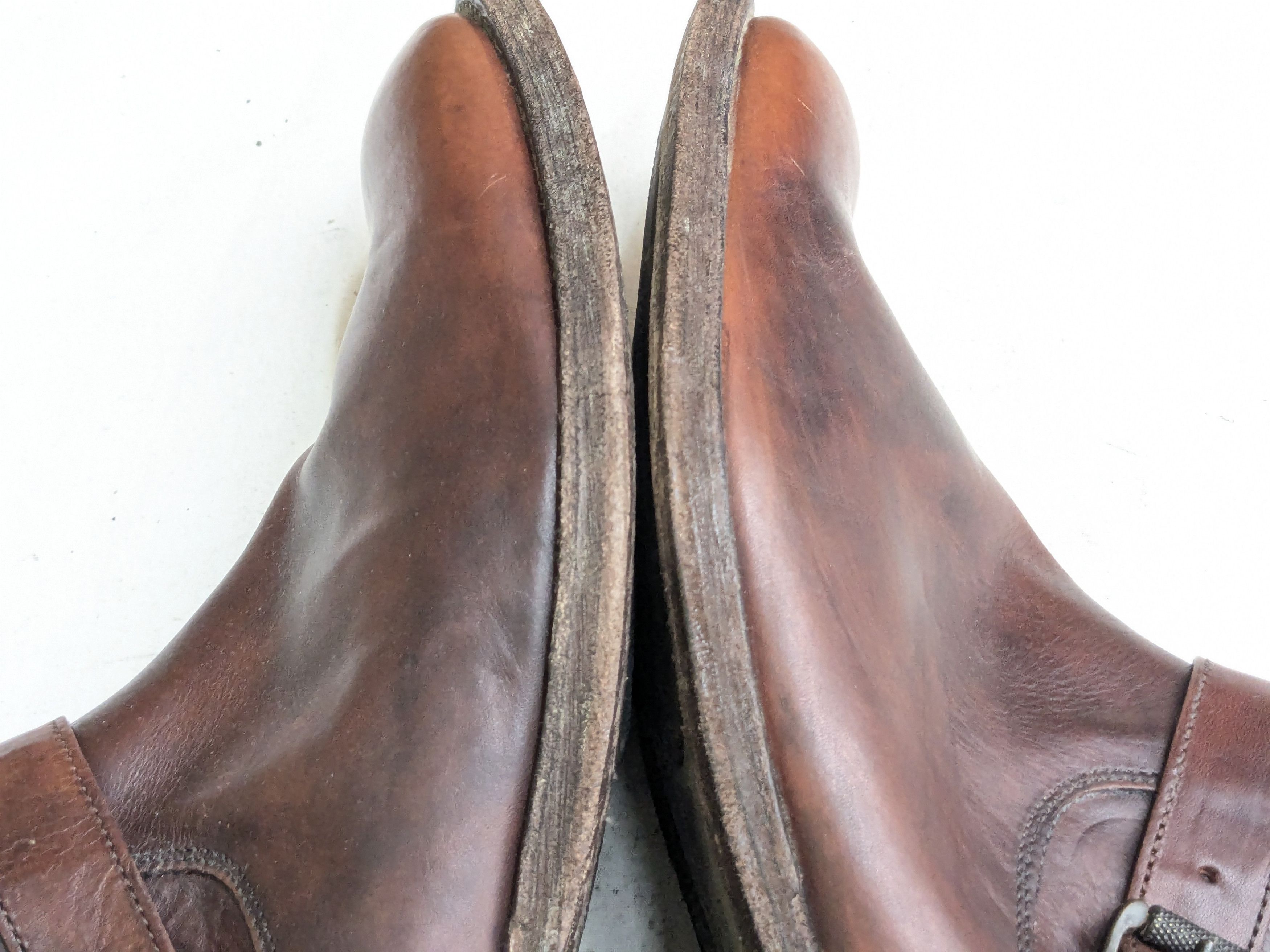 Frye Frye Engineer Boots Brown Leather 13 D Leather Buckle Punk Size US 13 / EU 46 - 7 Thumbnail