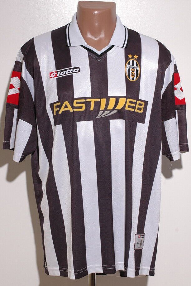 JUVENTUS 2001/2002 FOOTBALL SHIRT JERSEY LOTTO SIZE L ADULT