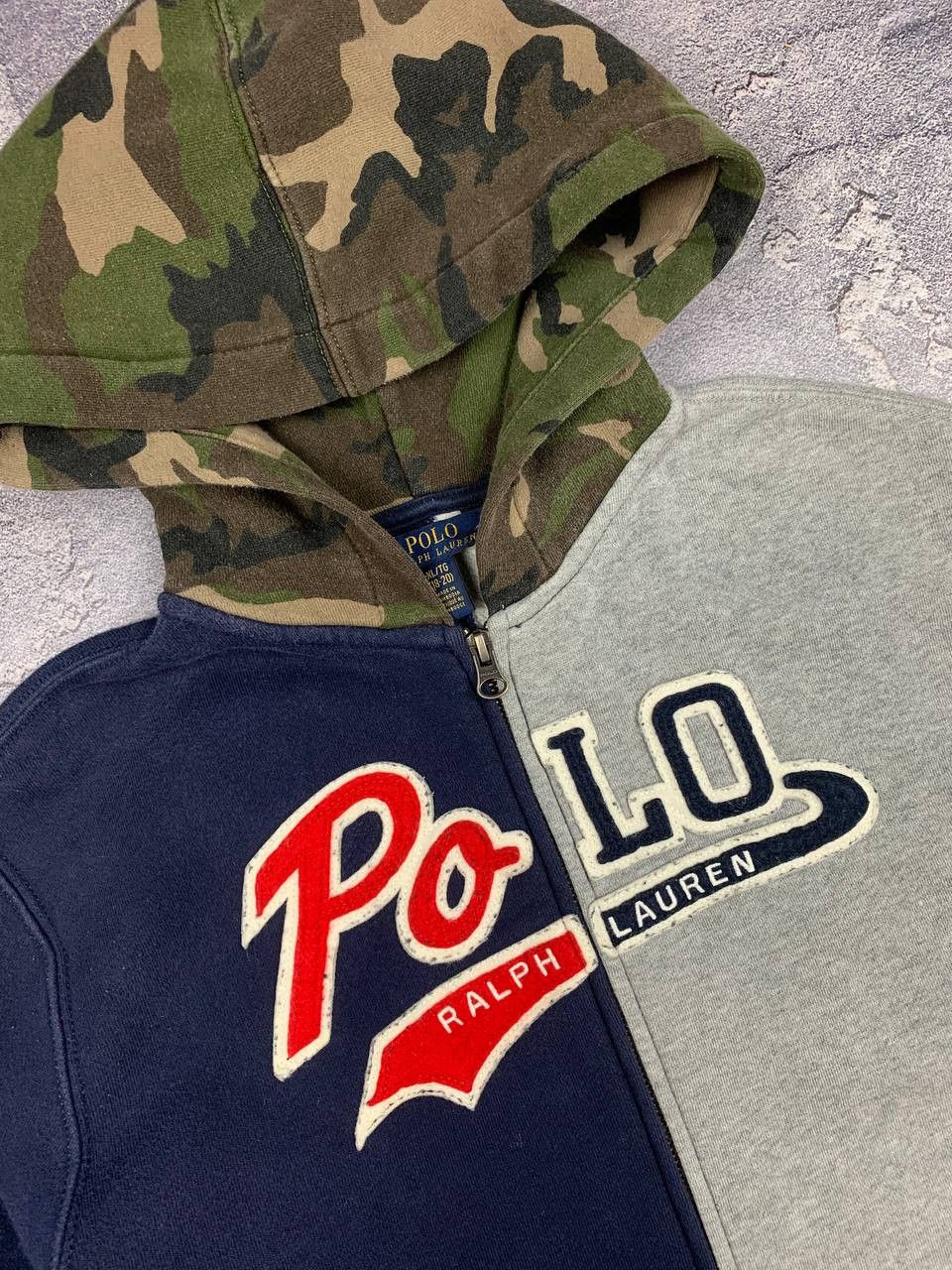 Polo Ralph Lauren Polo Ralph Lauren Full Zip Hoodie XL 18-20 Multicolor Camo Size US XL / EU 56 / 4 - 6 Thumbnail